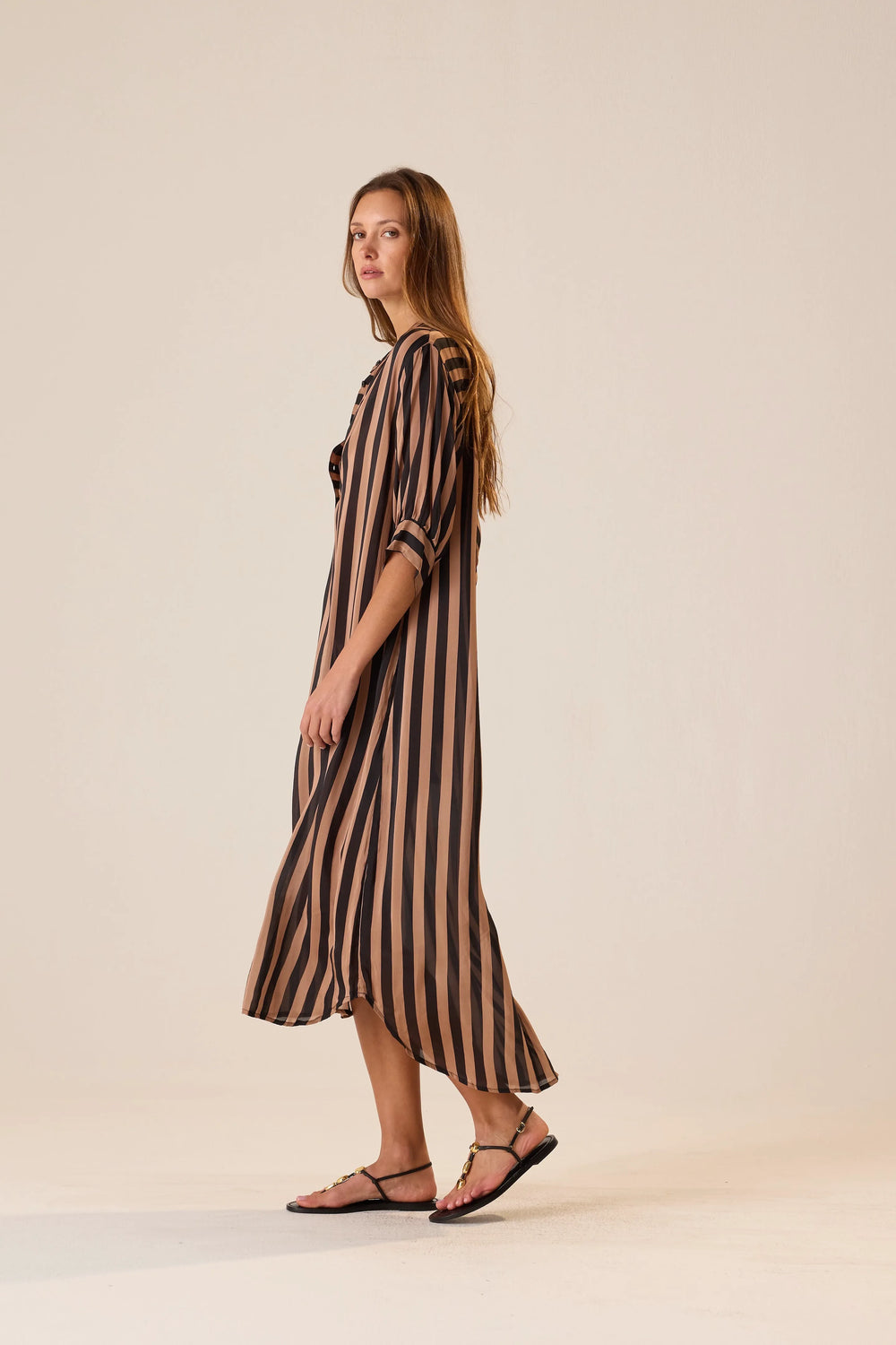 THICK STRIPE BLACK & TAN
