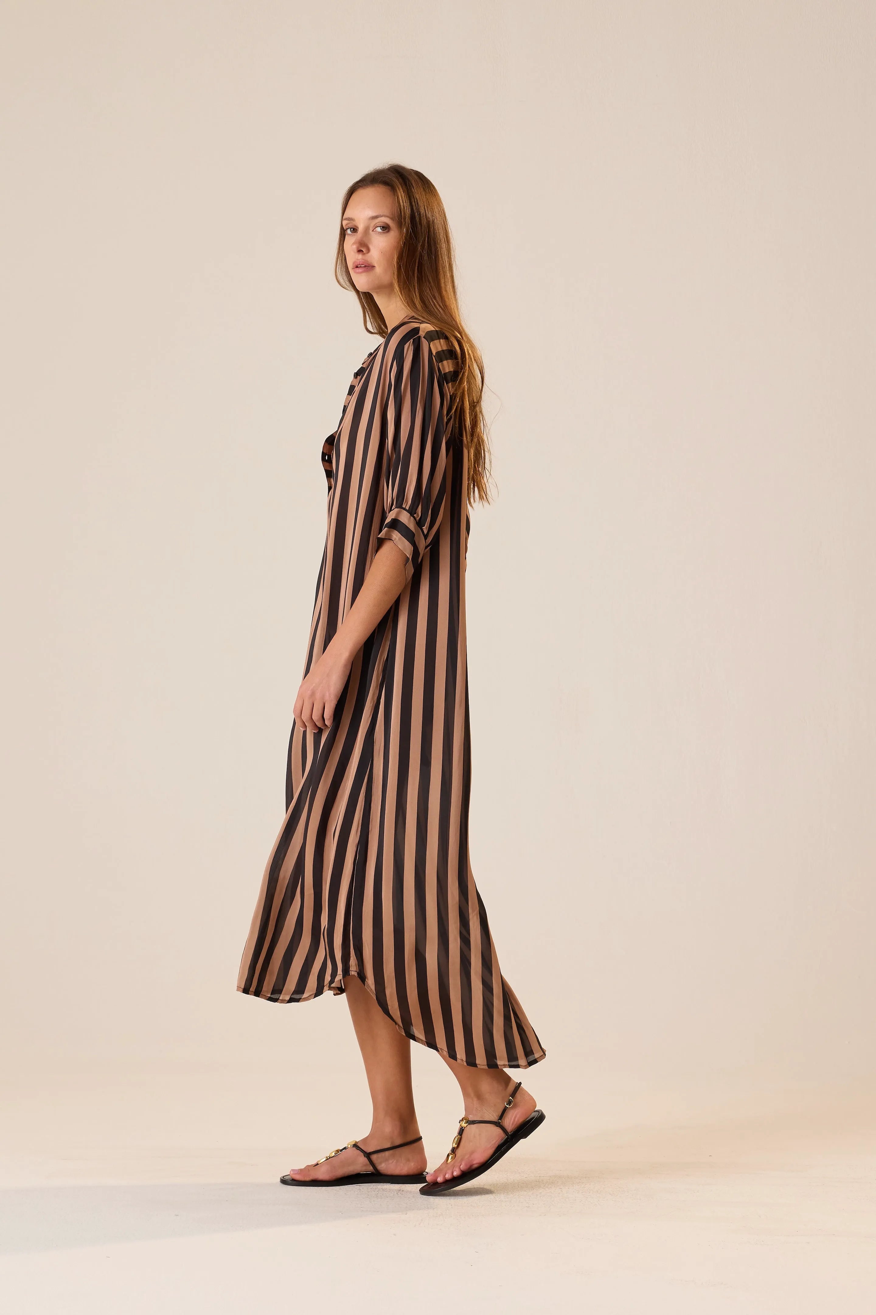 THICK STRIPE BLACK & TAN
