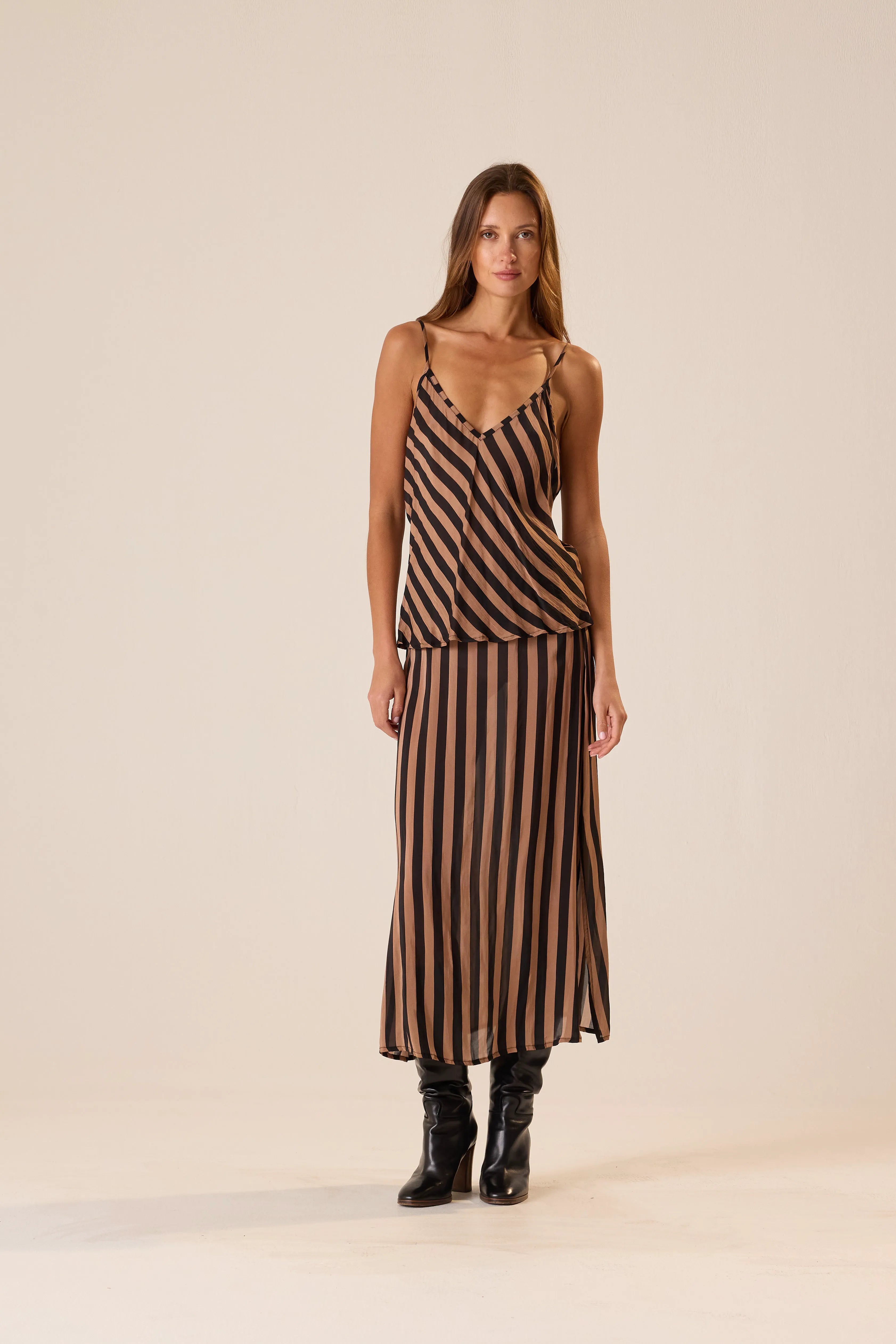 THICK STRIPE BLACK & TAN