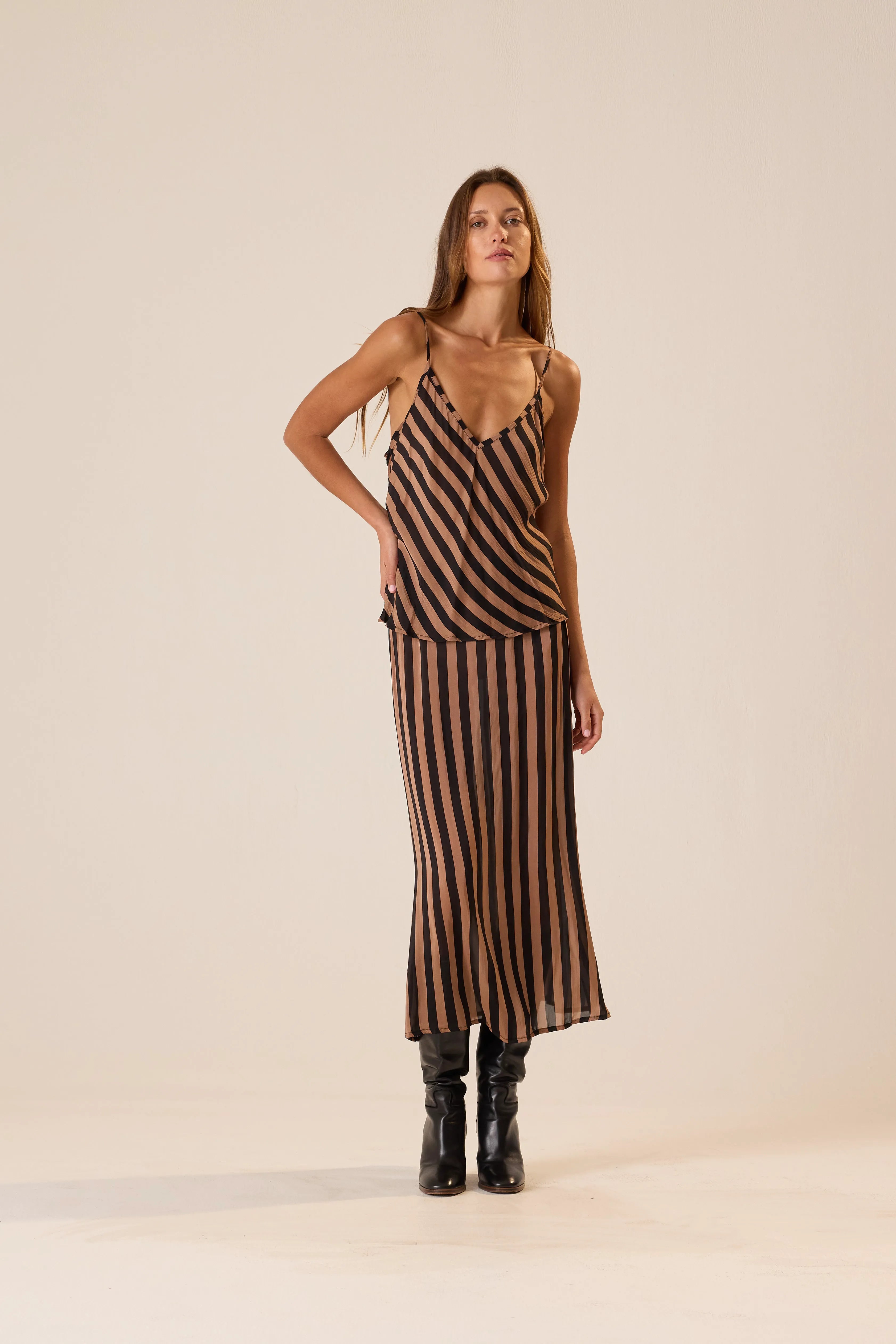 THICK STRIPE BLACK & TAN
