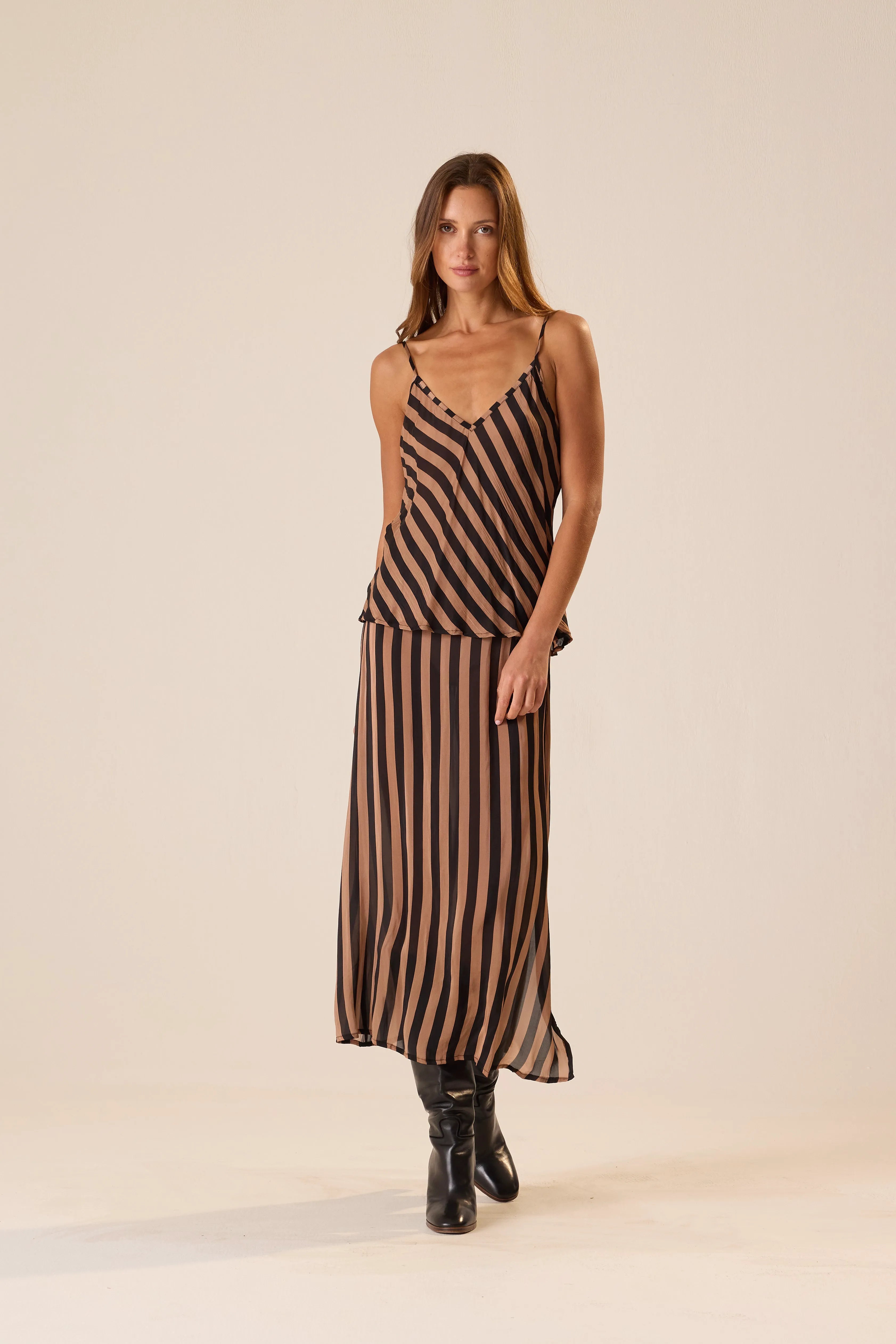 THICK STRIPE BLACK & TAN