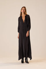 PETITE POLKA DOT BLACK & TAN