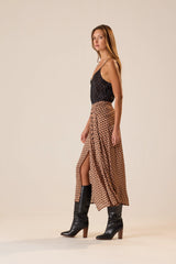 PETITE POLKA DOT BLACK & TAN