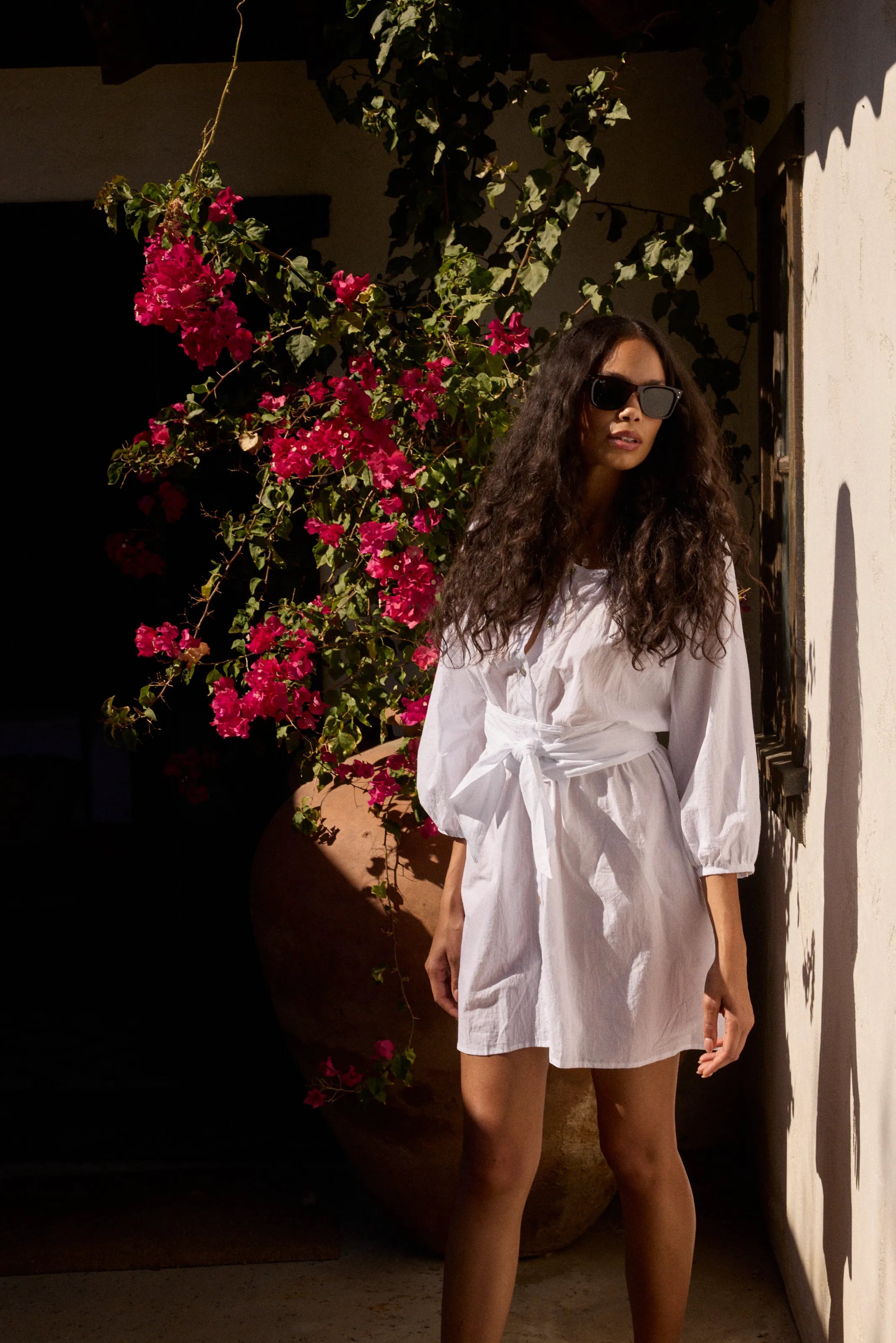 WHITE FLAT COTTON