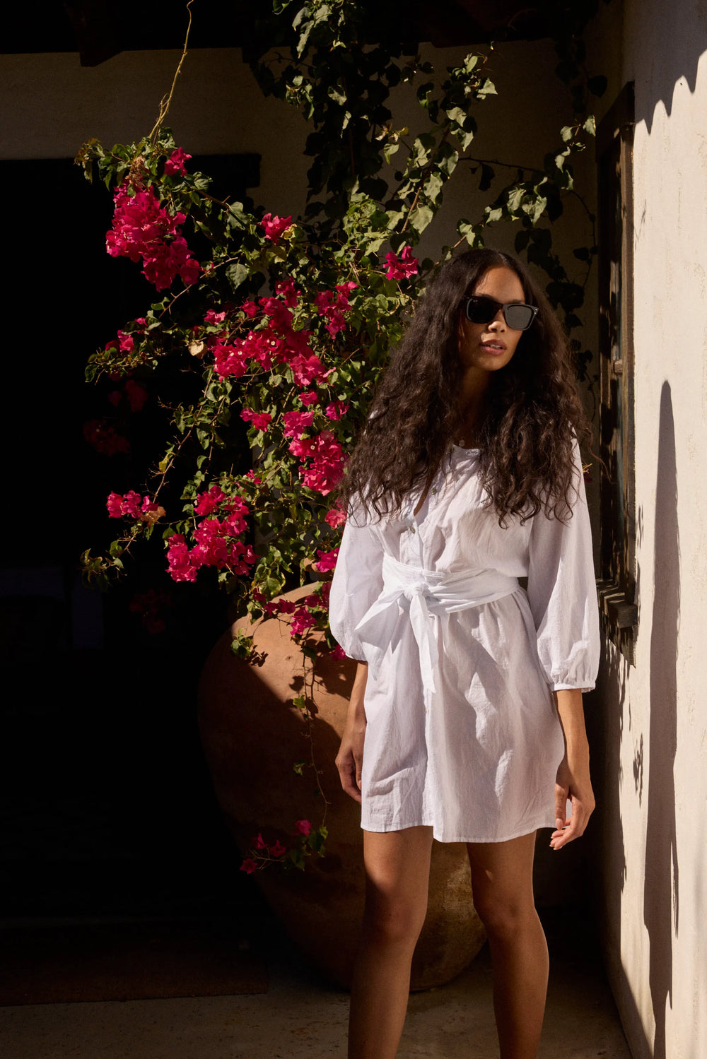 WHITE FLAT COTTON