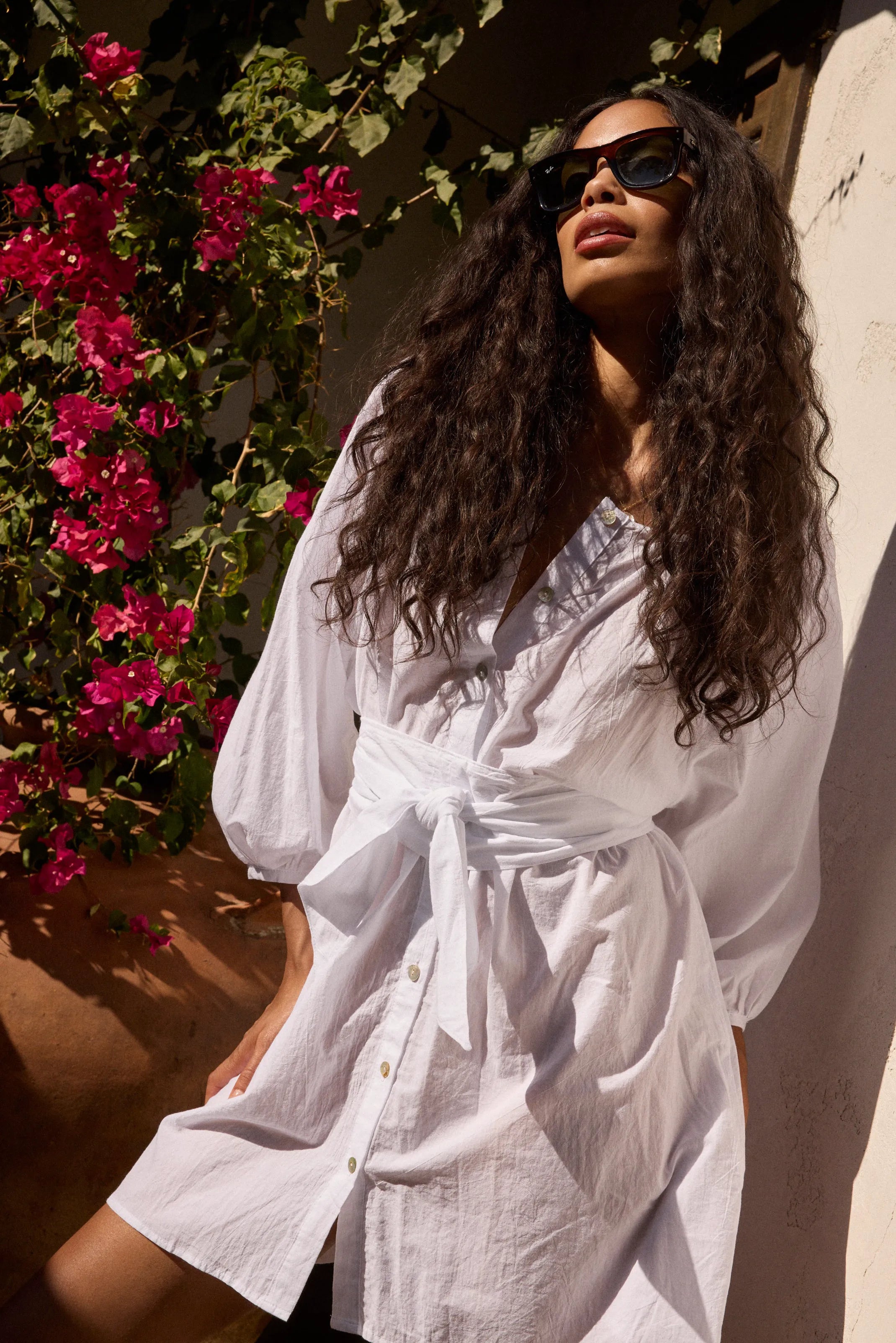 WHITE FLAT COTTON