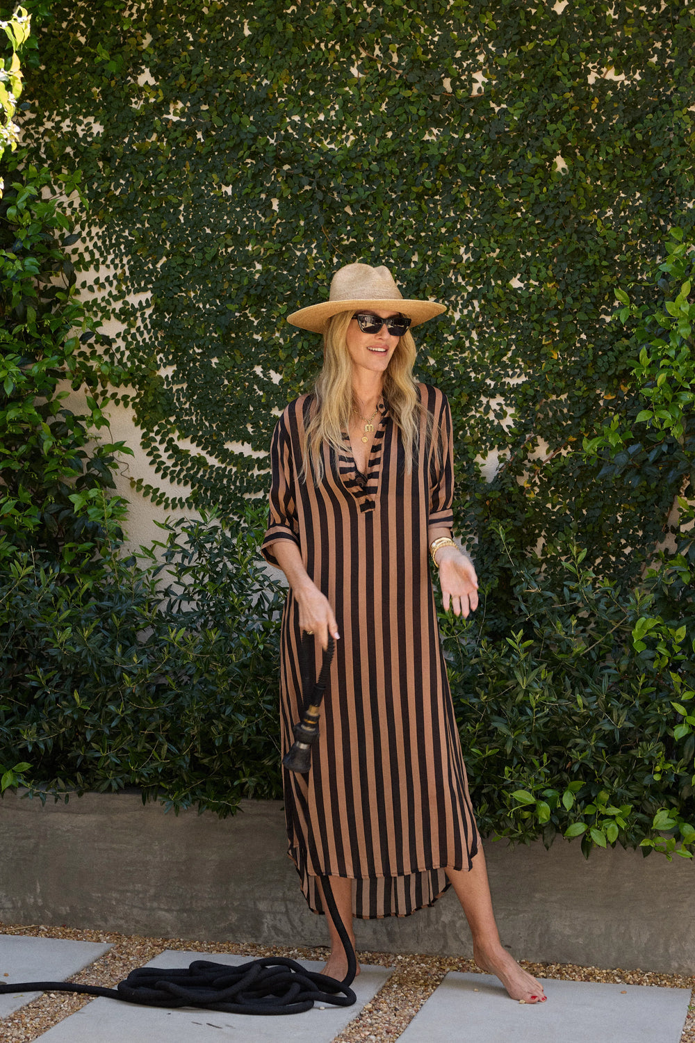THICK STRIPE BLACK & TAN