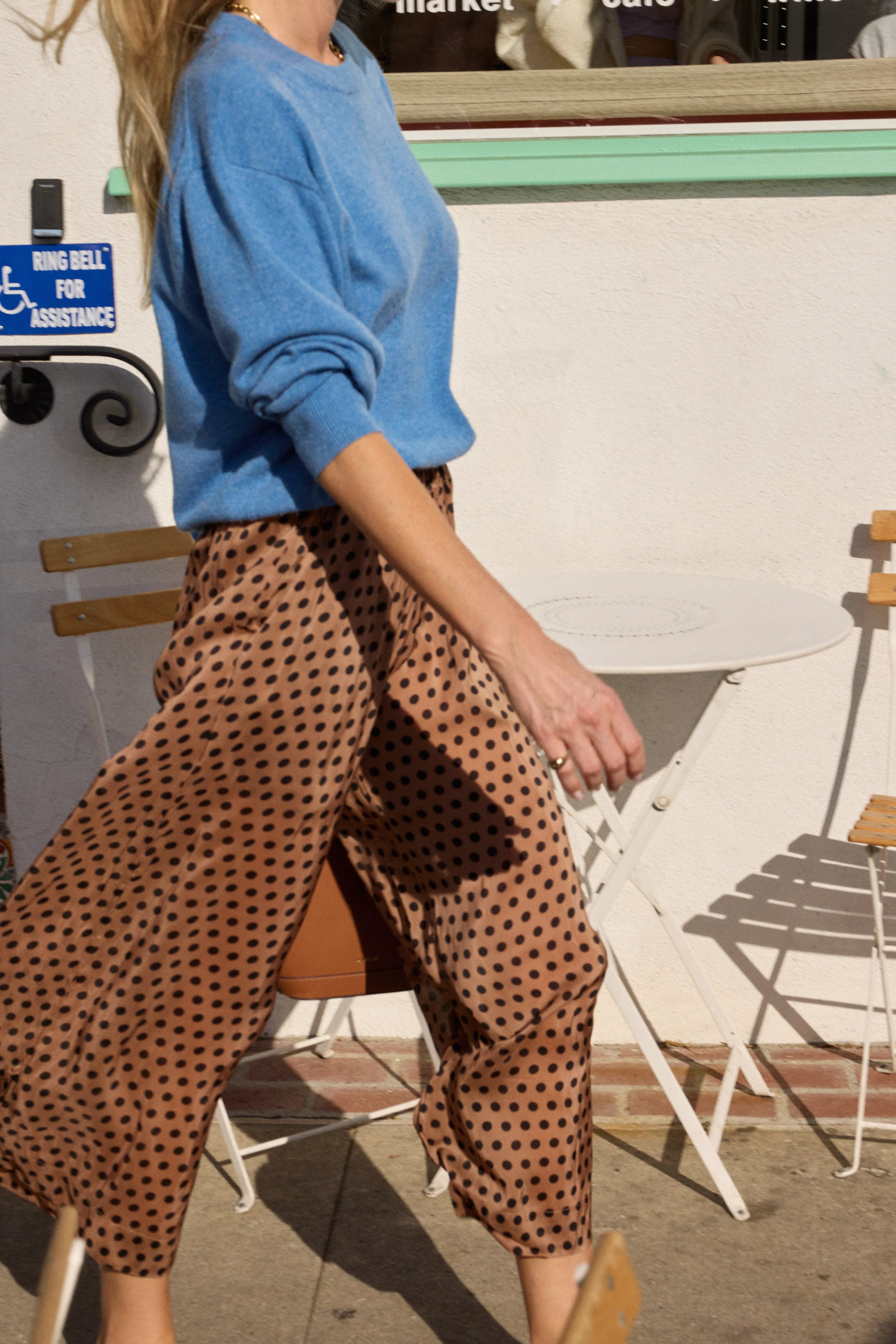 GRANDE POLKA DOT BLACK & TAN