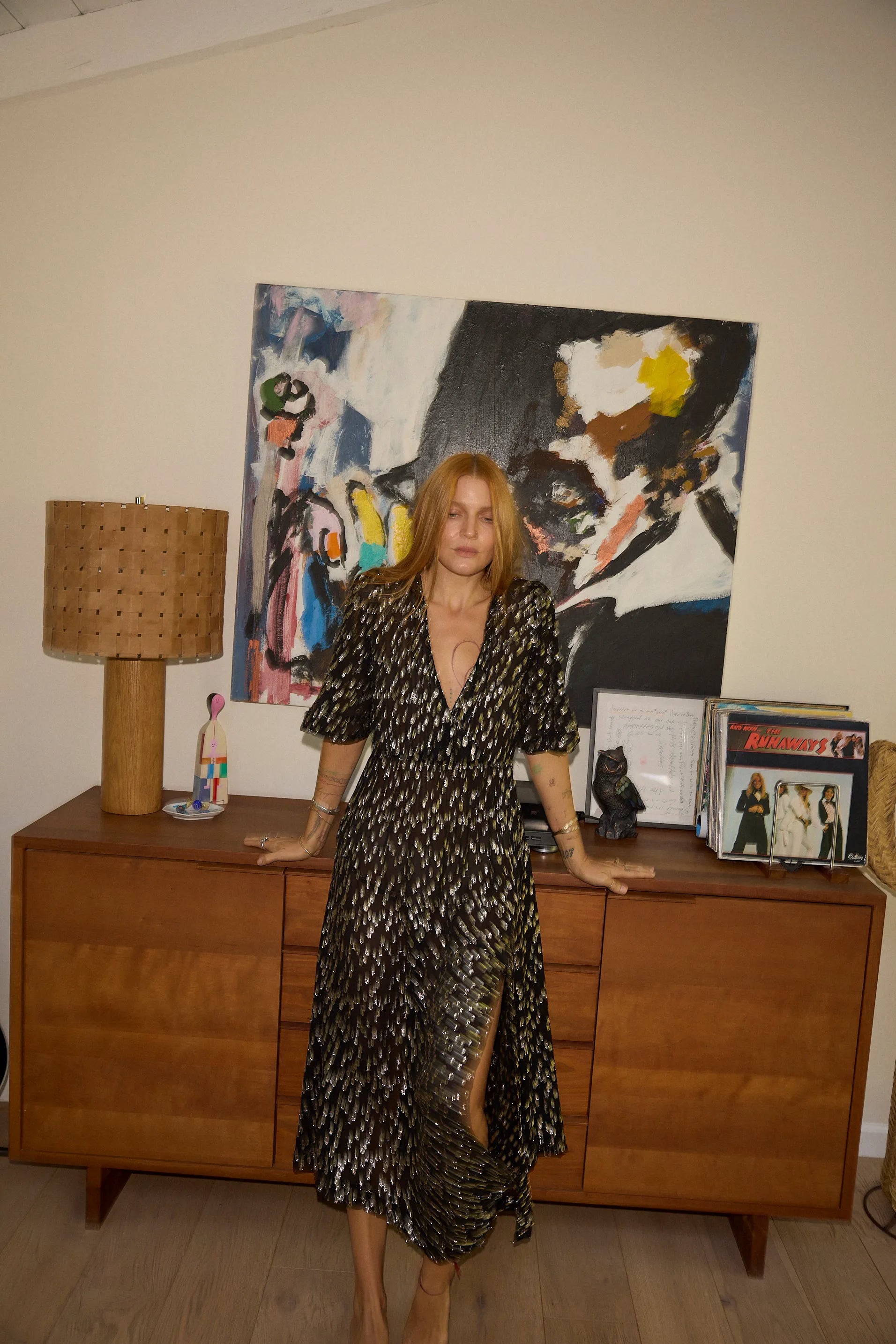 METALLIC CHIFFON