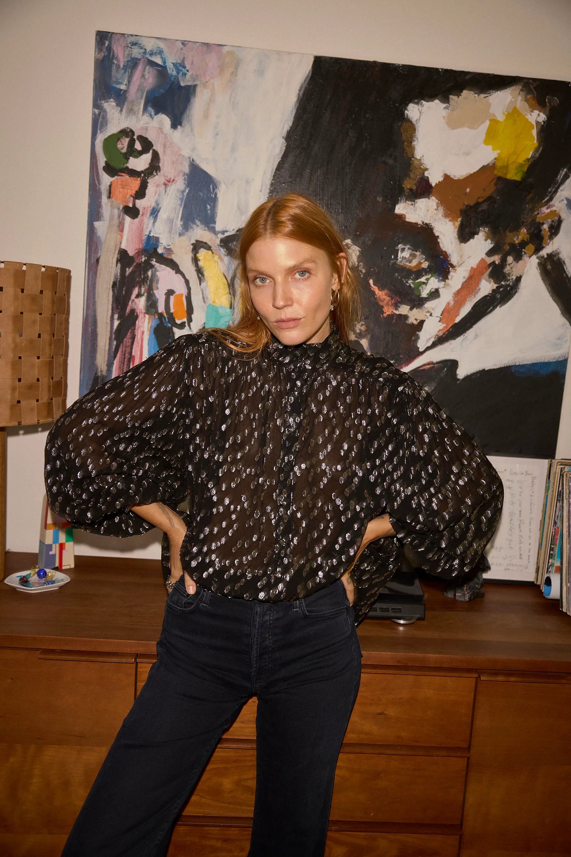 METALLIC CHIFFON