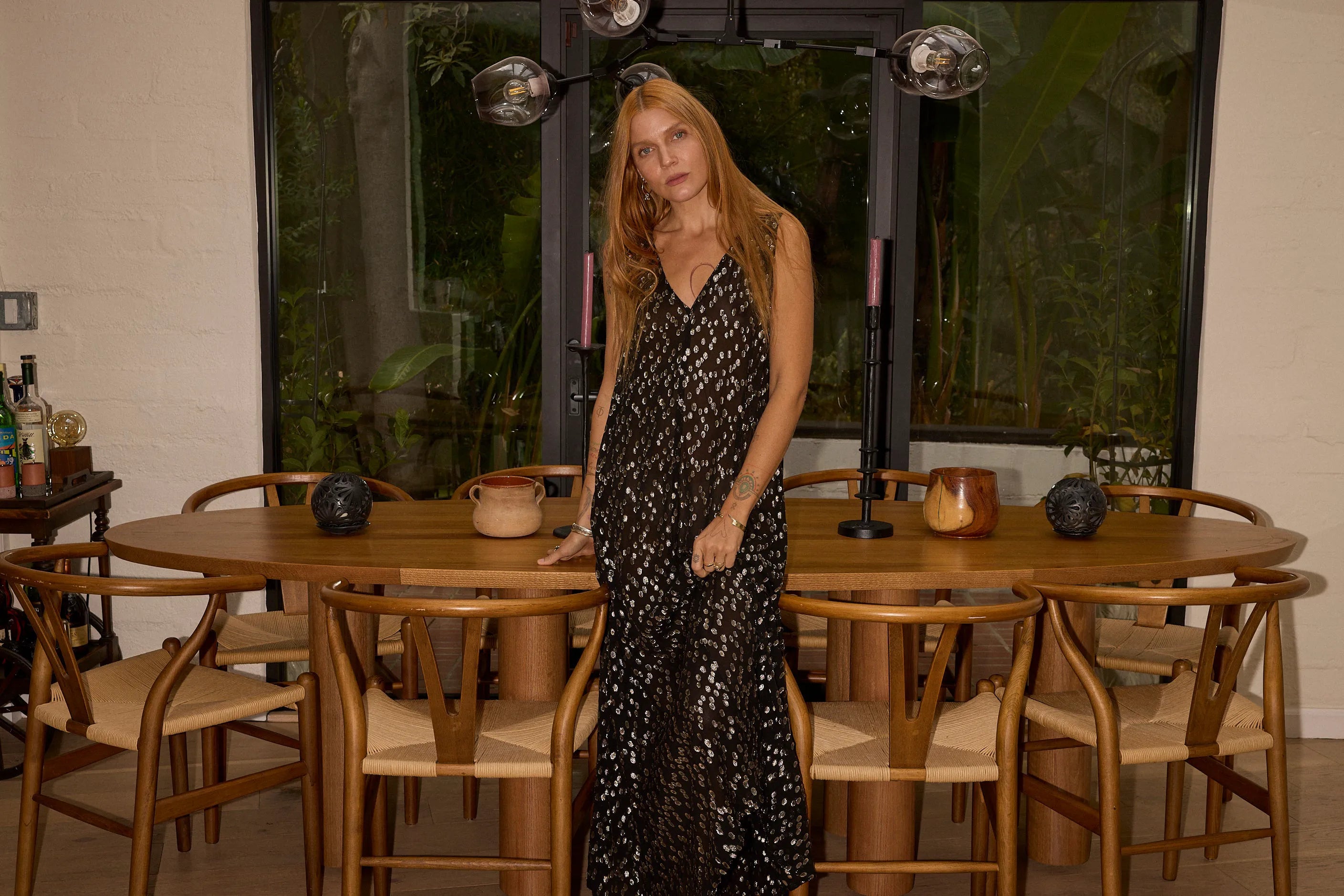 METALLIC CHIFFON