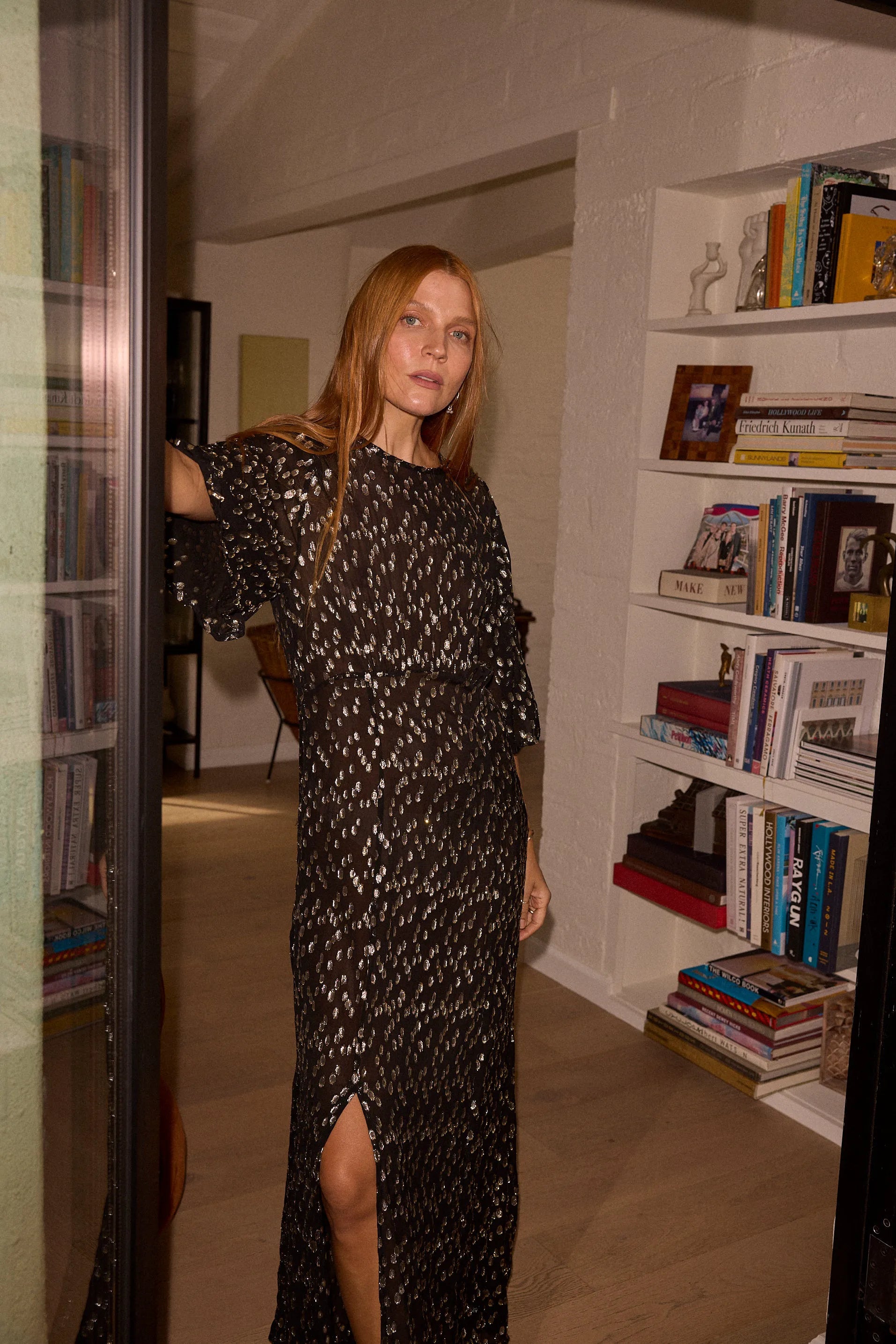 METALLIC CHIFFON