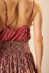 PETITE STRIPE RHUBARB