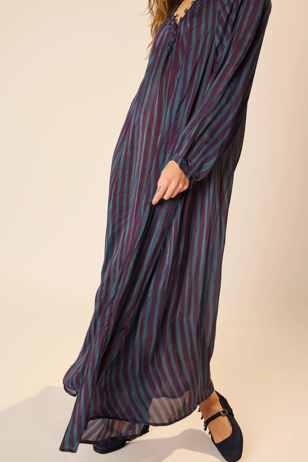 PETITE STRIPE PETROLEUM