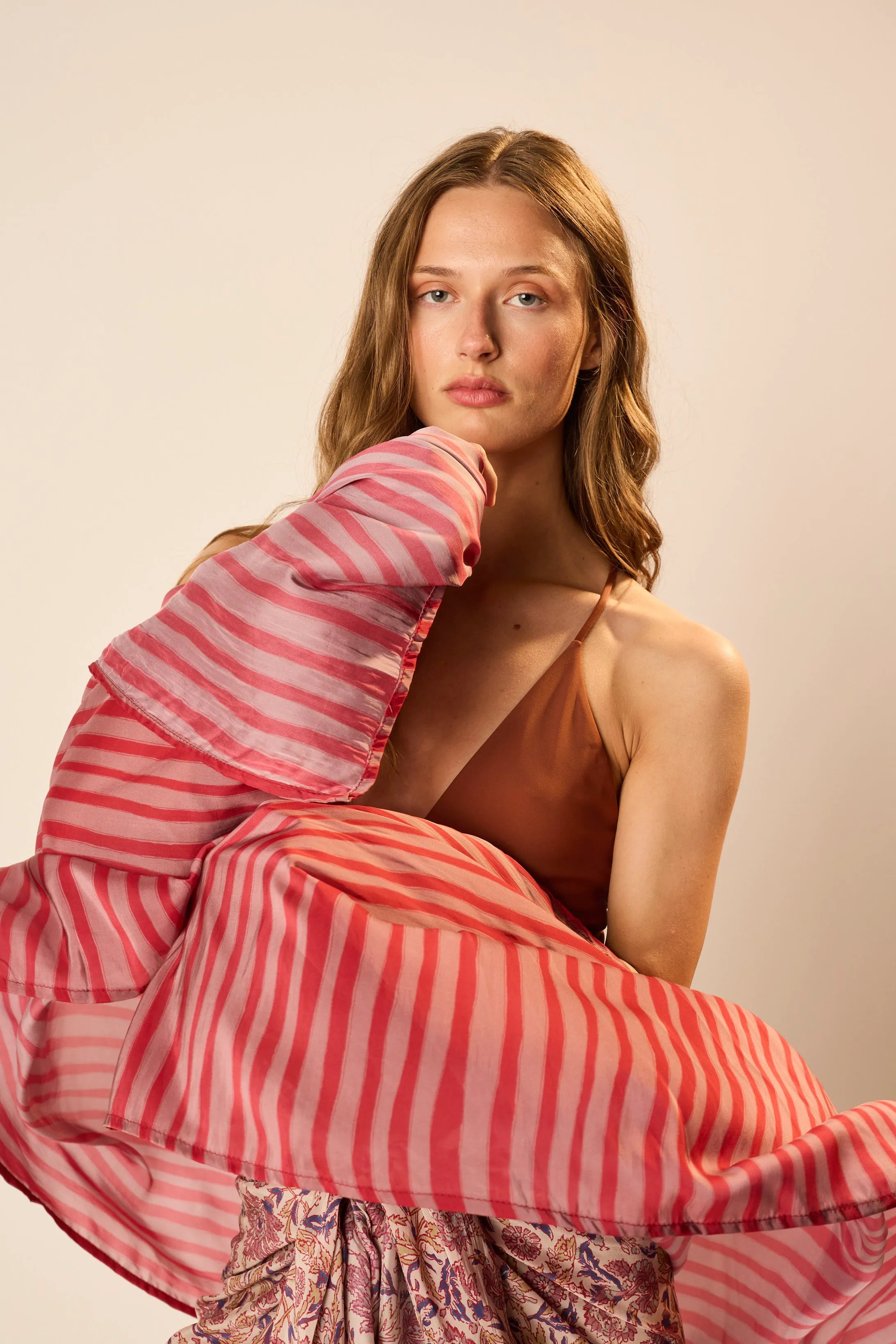 PETITE STRIPE RHUBARB
