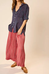 PETITE STRIPE RHUBARB