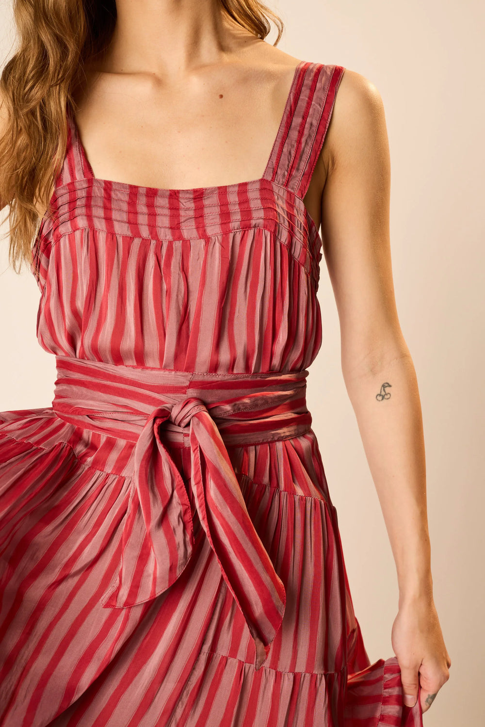 PETITE STRIPE RHUBARB