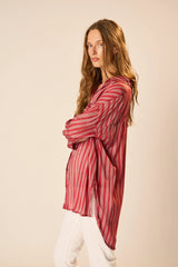 PETITE STRIPE RHUBARB