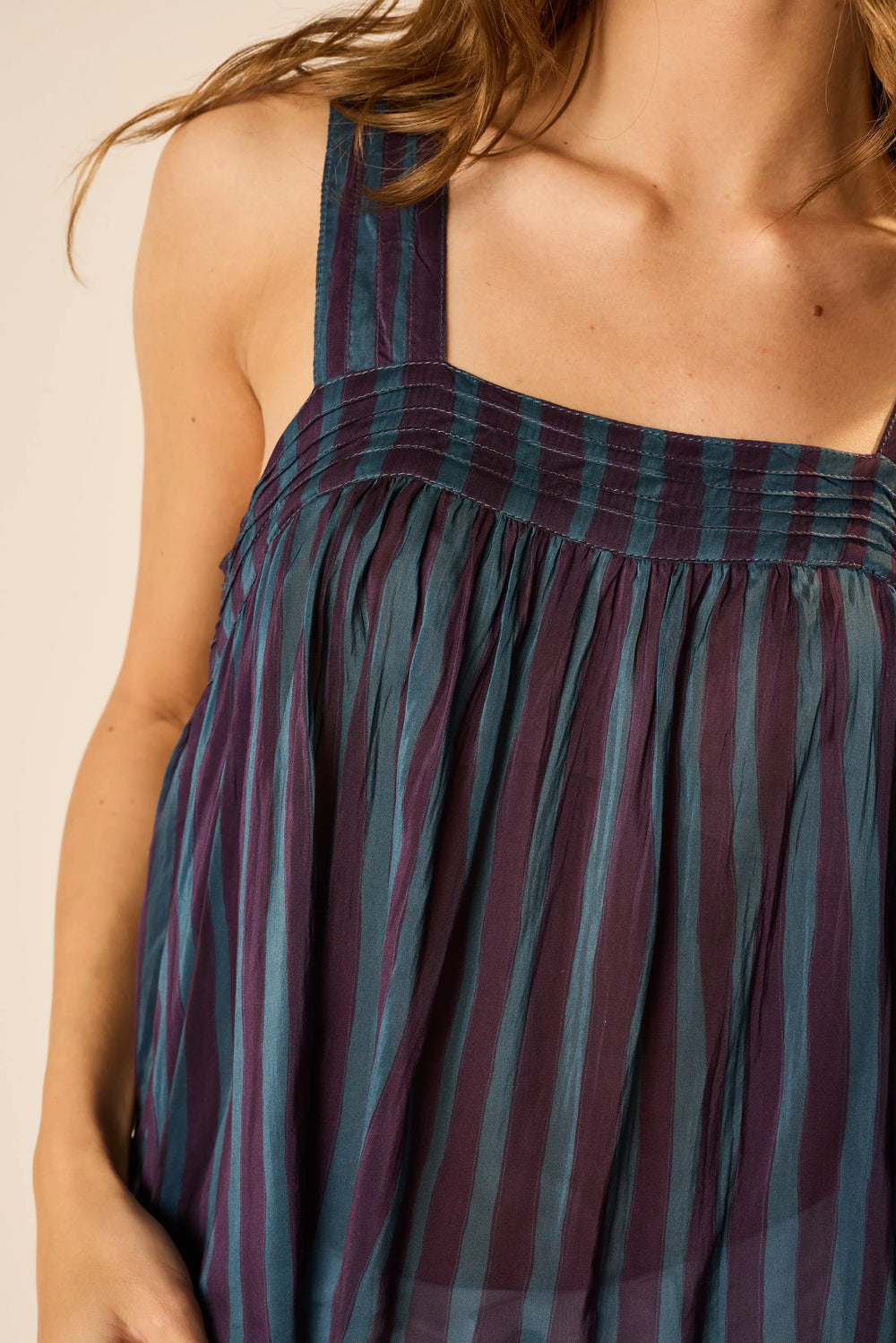 PETITE STRIPE PETROLEUM