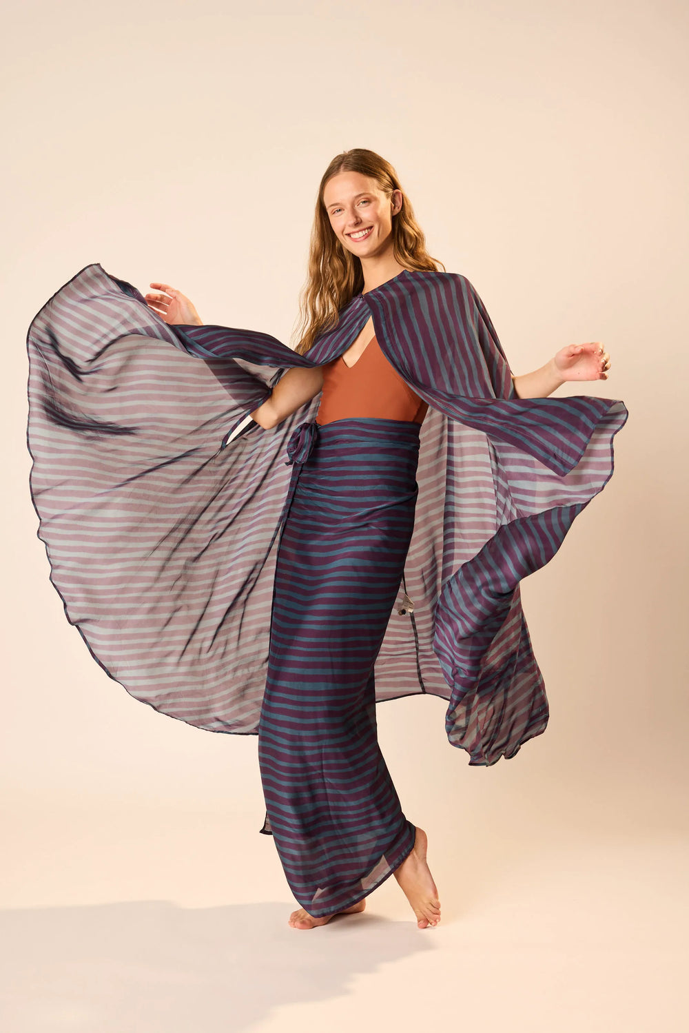PETITE STRIPE PETROLEUM