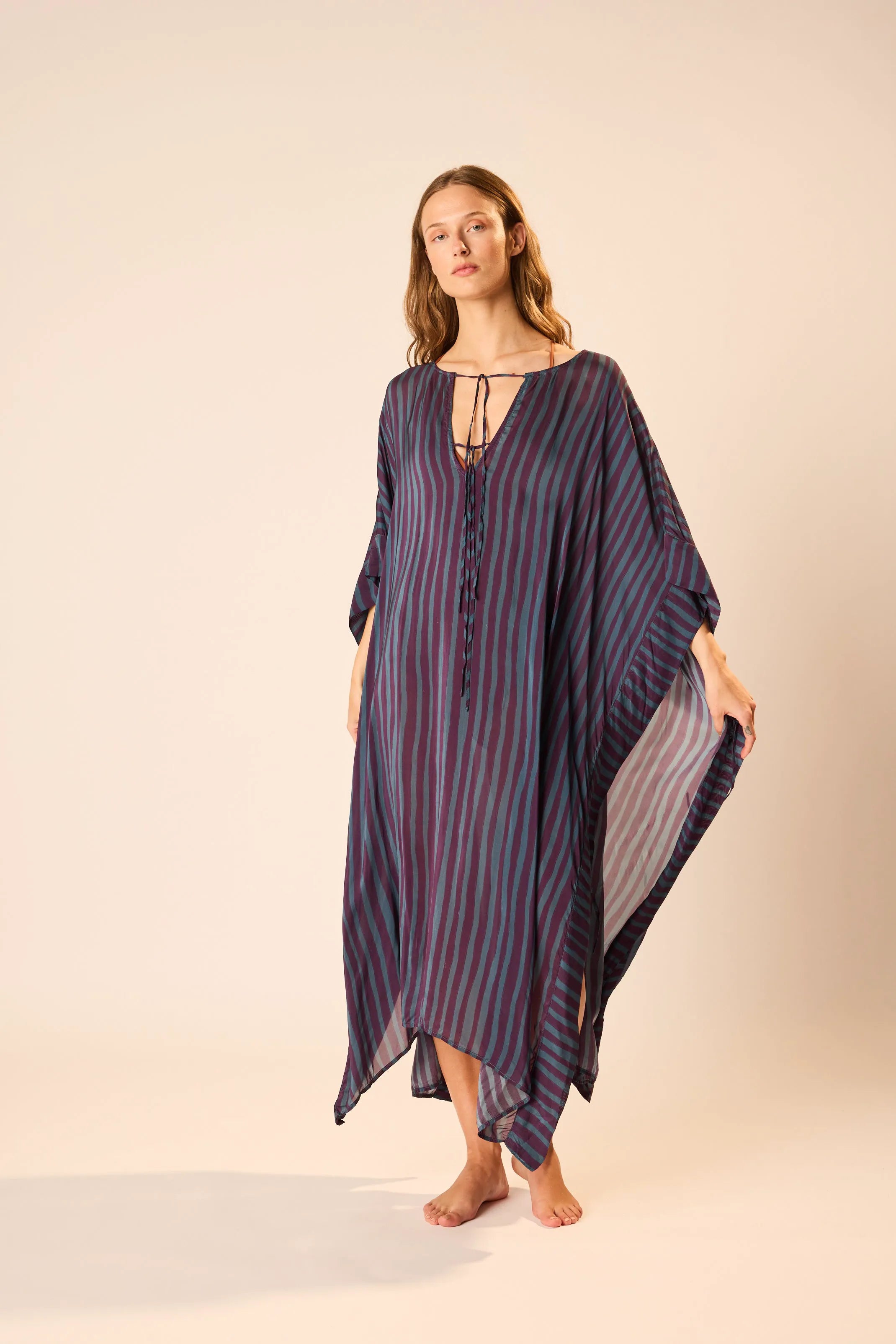 PETITE STRIPE PETROLEUM