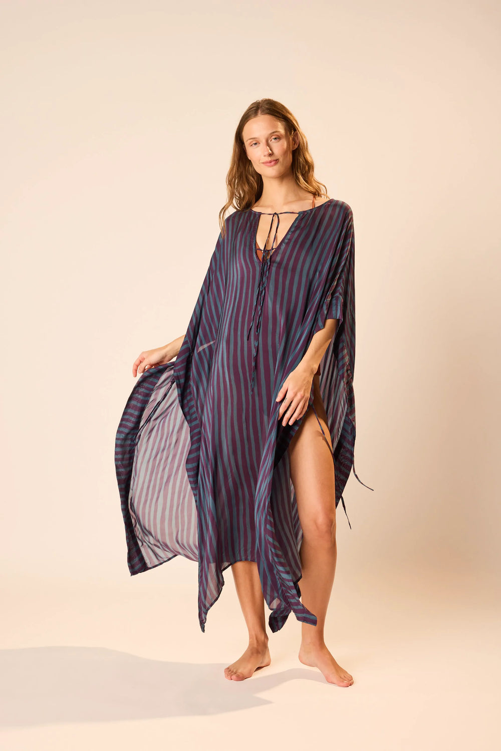 PETITE STRIPE PETROLEUM