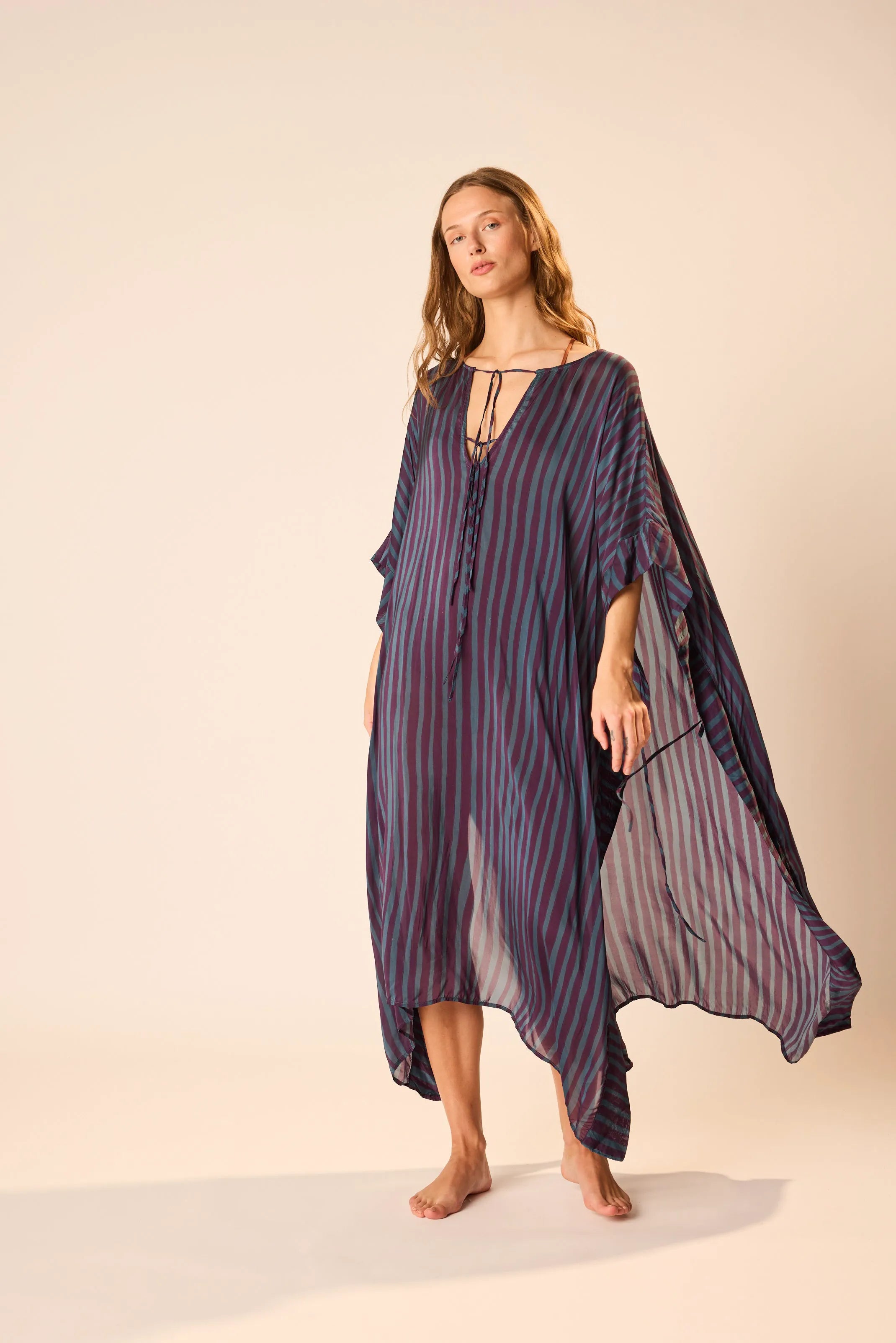 PETITE STRIPE PETROLEUM