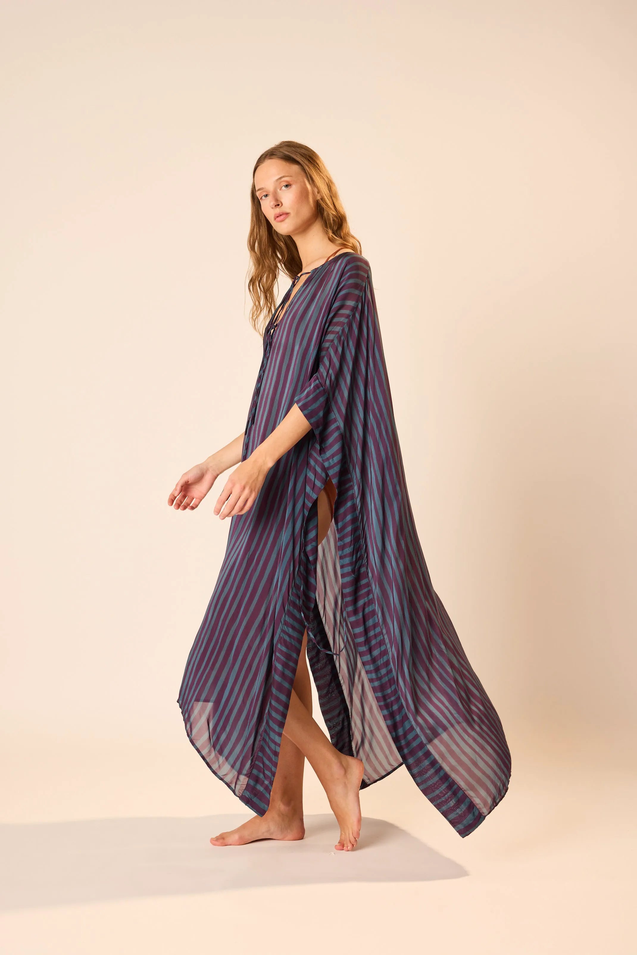 PETITE STRIPE PETROLEUM