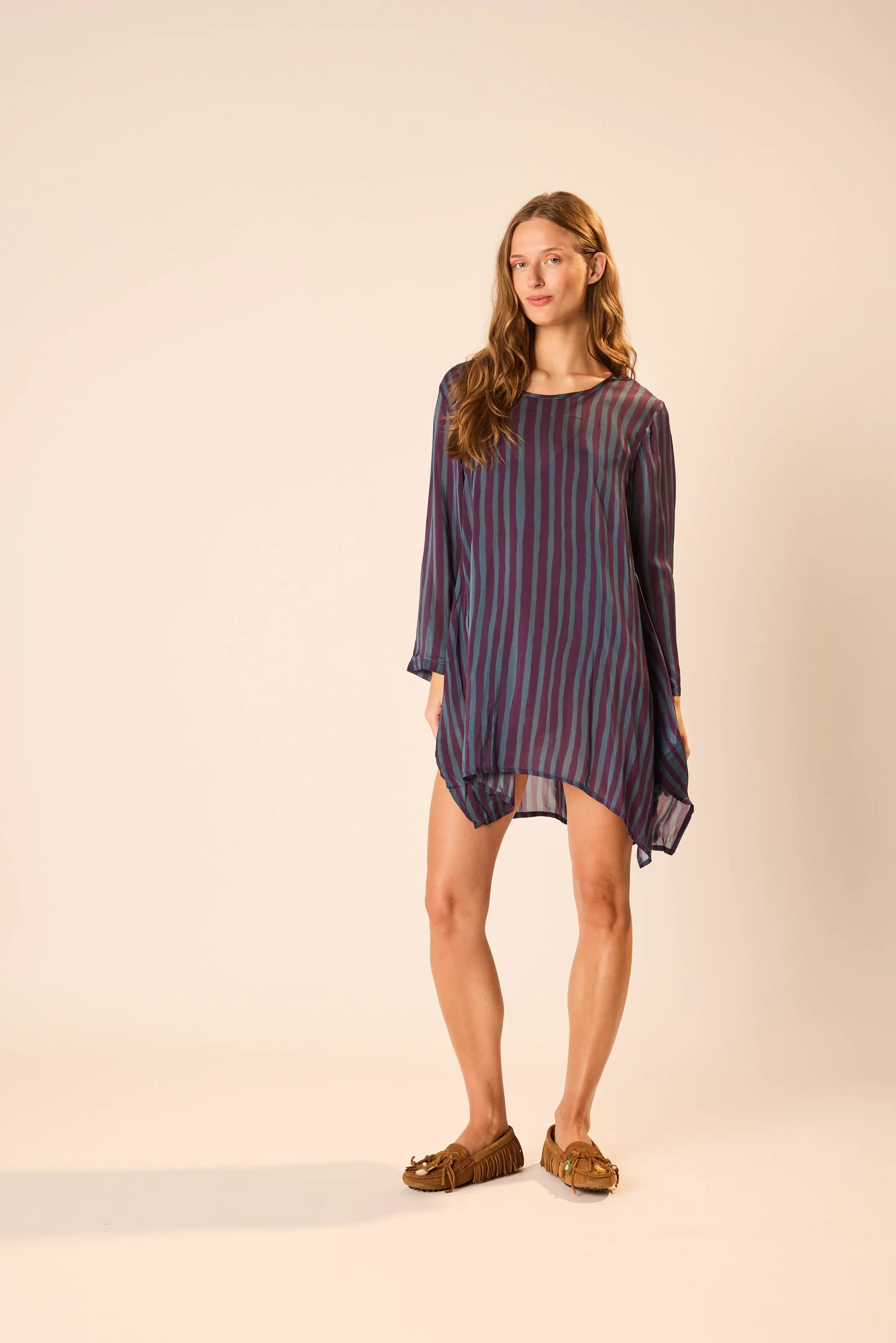 PETITE STRIPE PETROLEUM