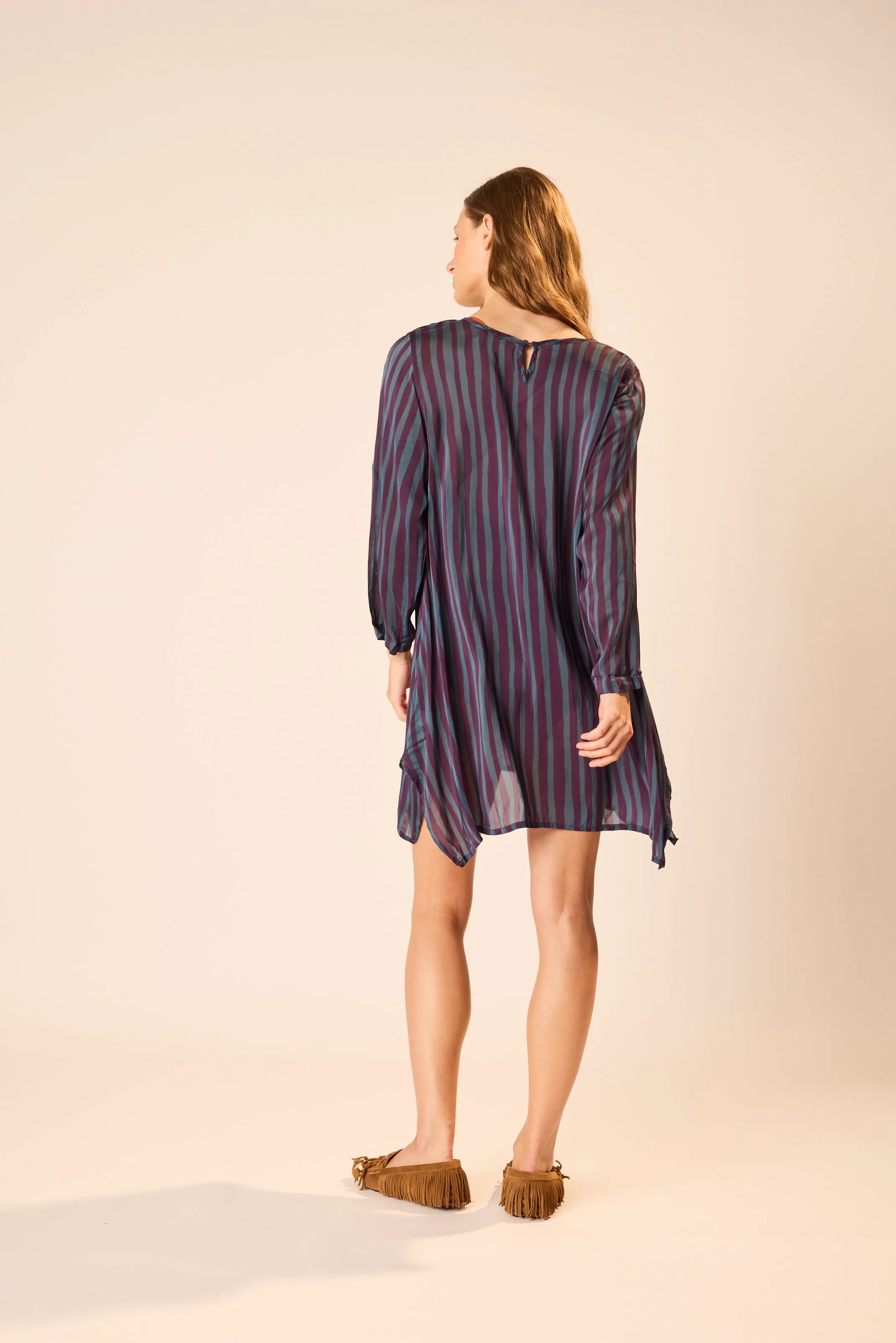 PETITE STRIPE PETROLEUM