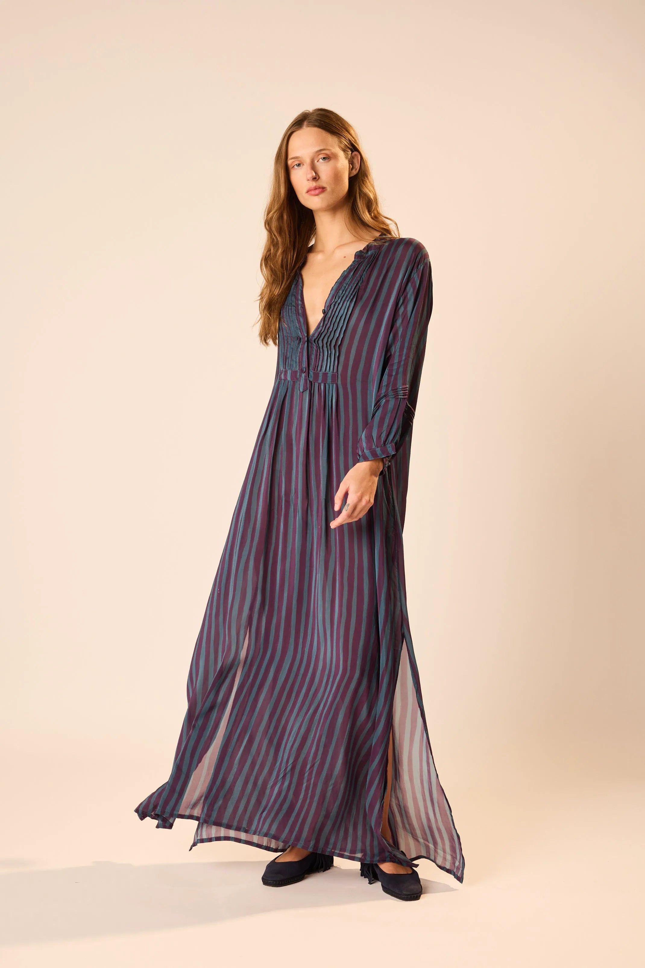 PETITE STRIPE PETROLEUM