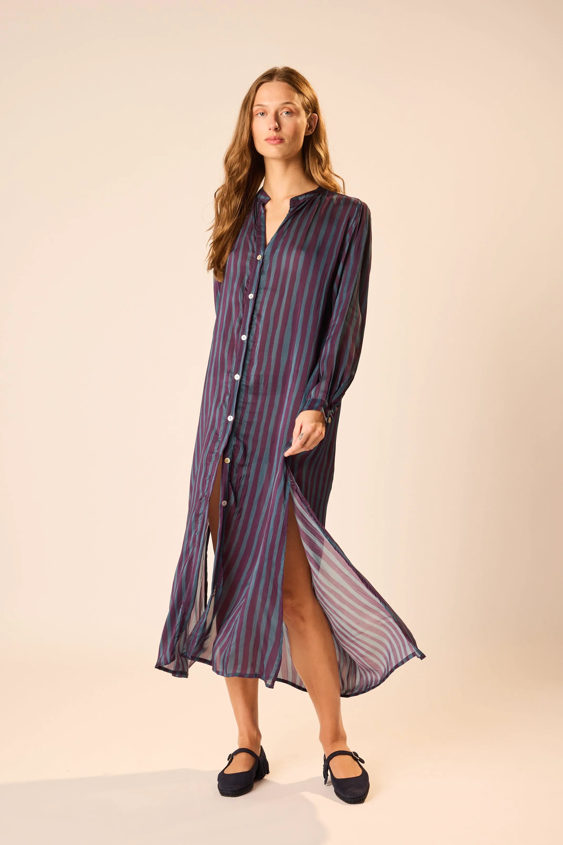 PETITE STRIPE PETROLEUM