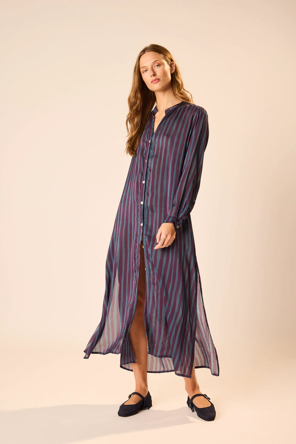 PETITE STRIPE PETROLEUM