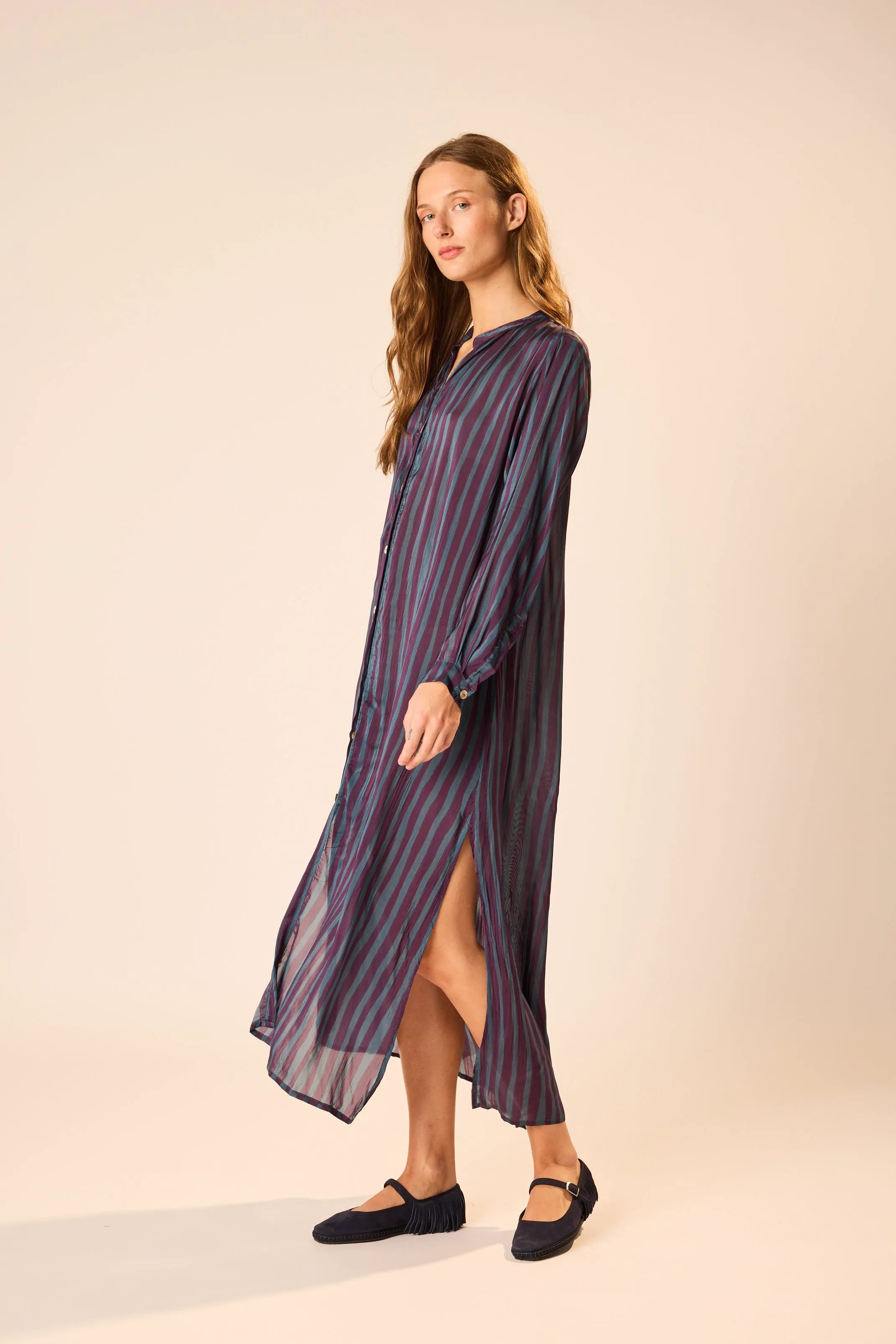 PETITE STRIPE PETROLEUM