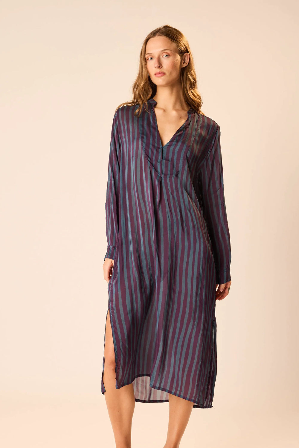 PETITE STRIPE PETROLEUM