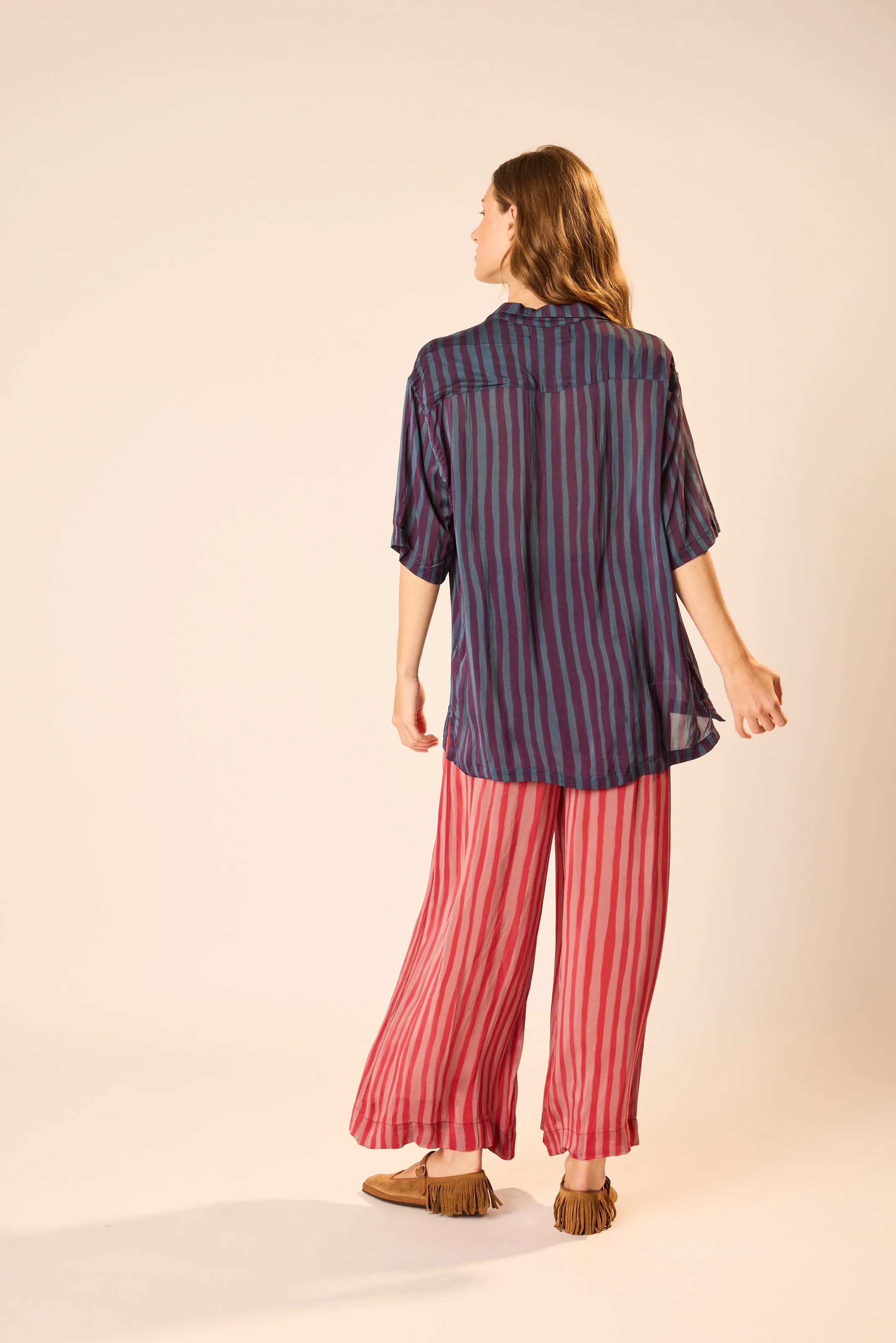 PETITE STRIPE PETROLEUM