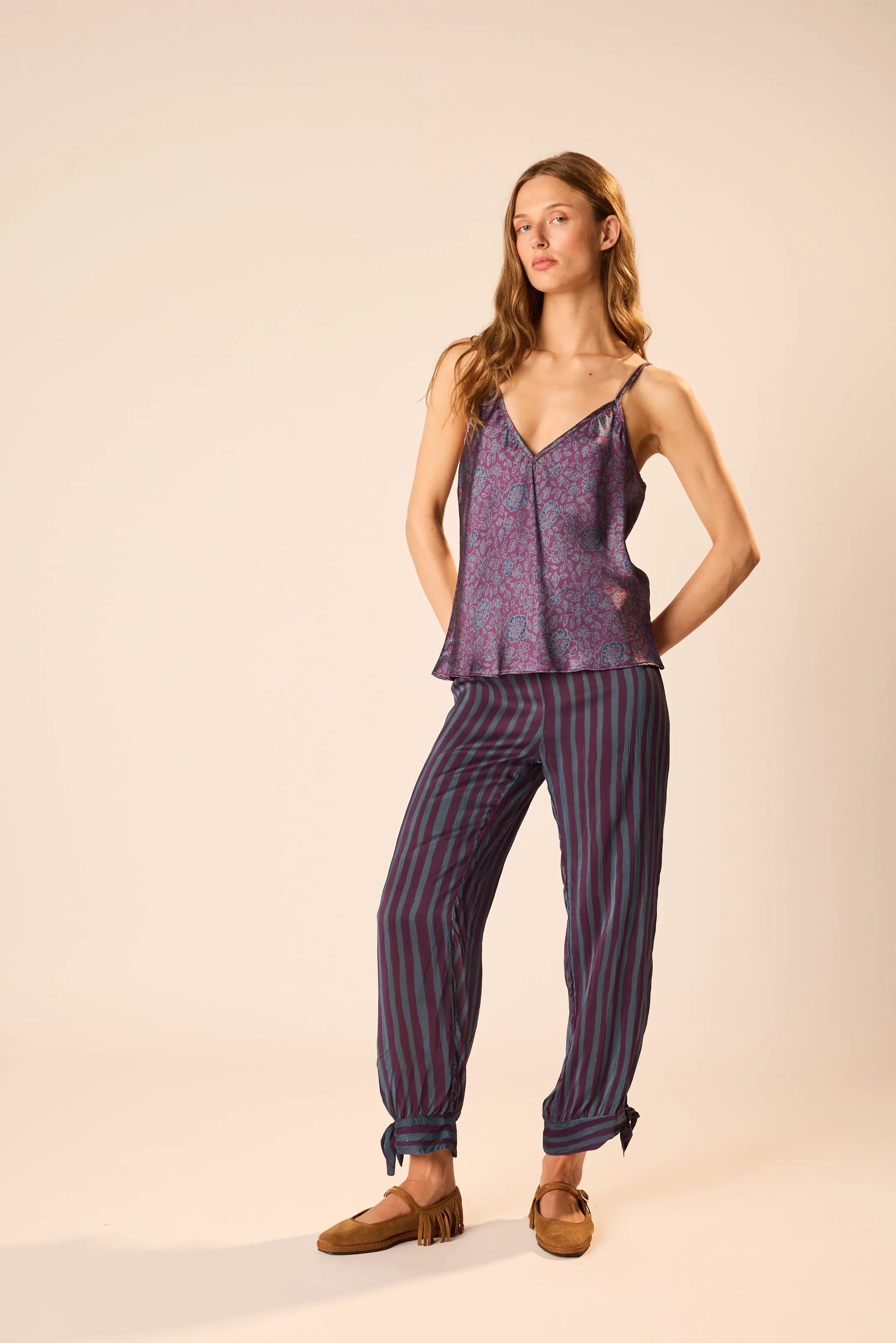 PETITE STRIPE PETROLEUM