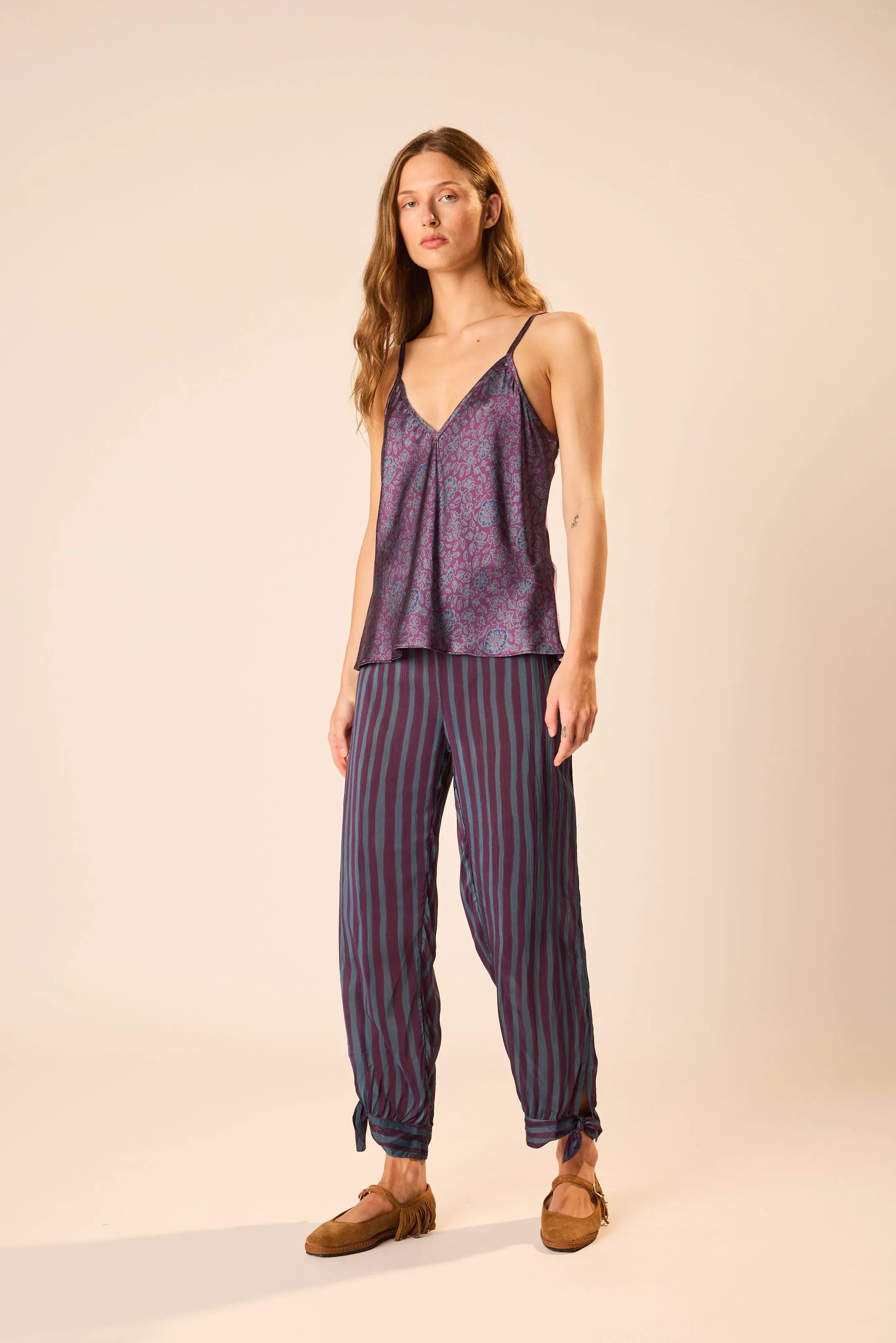 PETITE STRIPE PETROLEUM