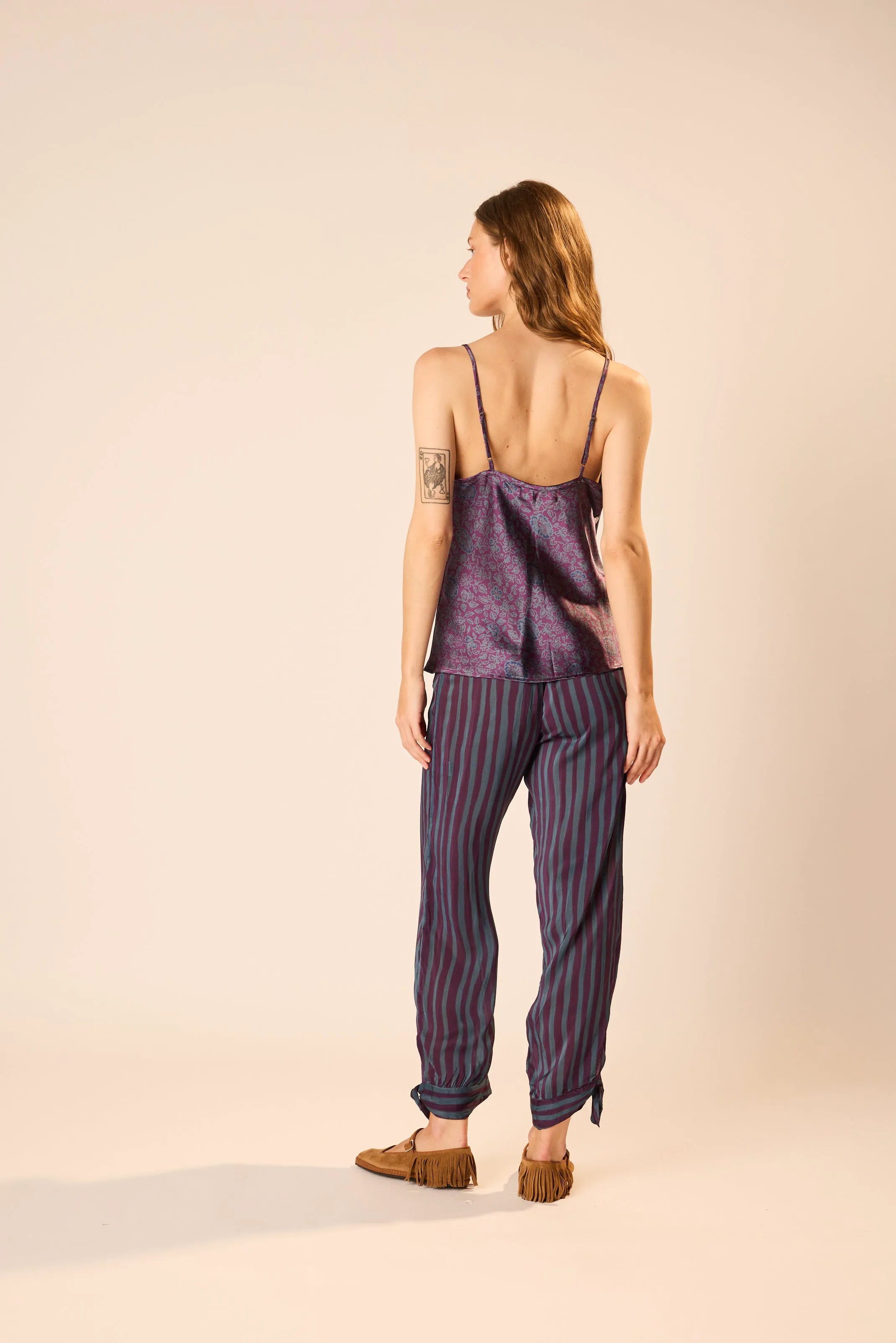 PETITE STRIPE PETROLEUM