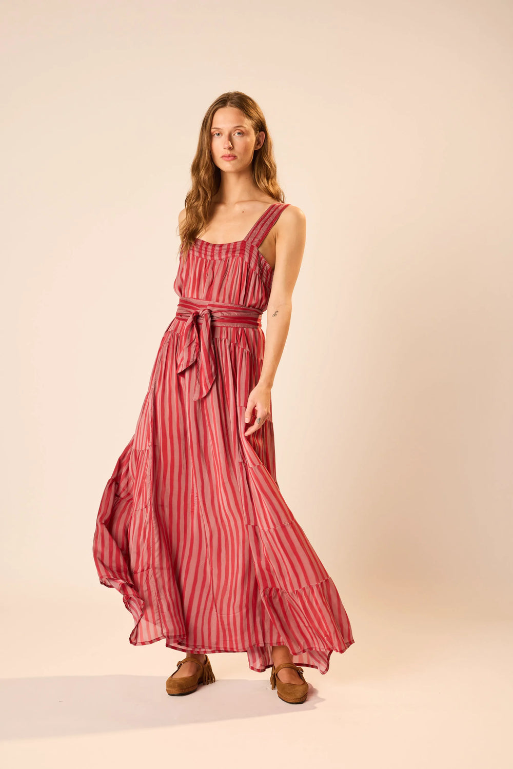 PETITE STRIPE RHUBARB
