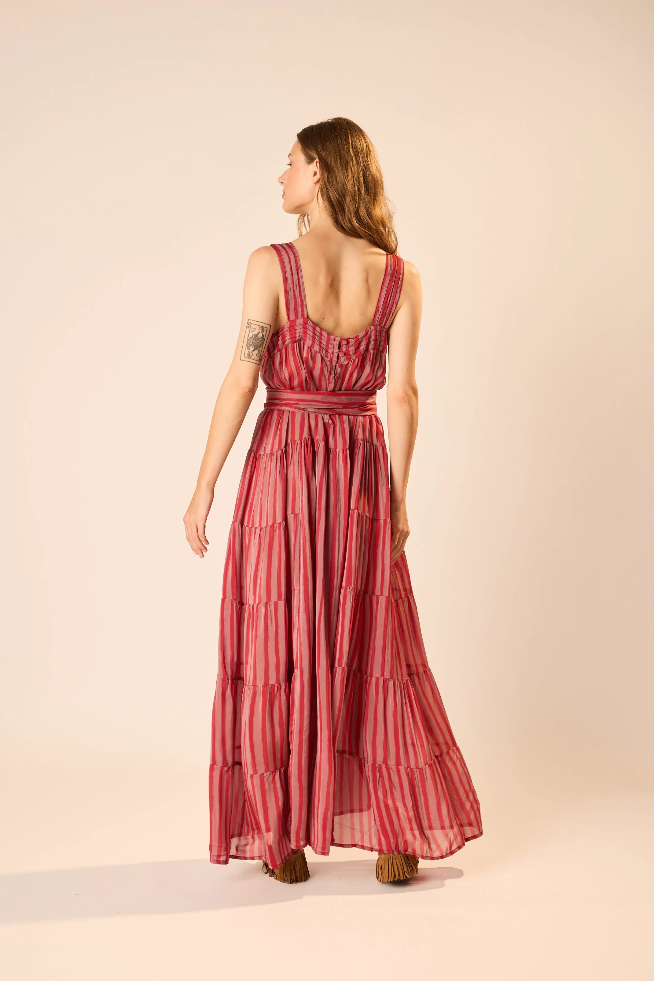 PETITE STRIPE RHUBARB