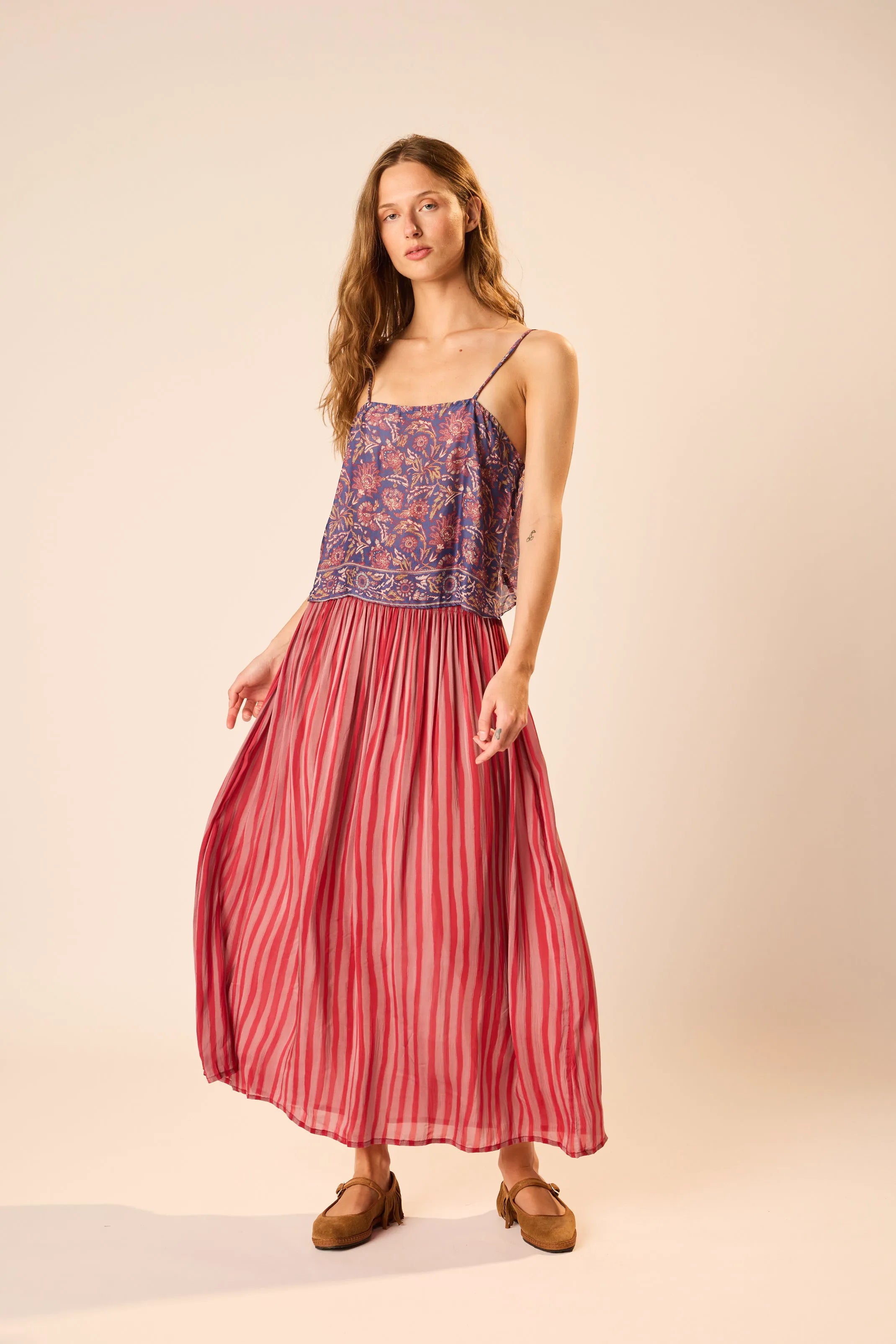 PETITE STRIPE RHUBARB