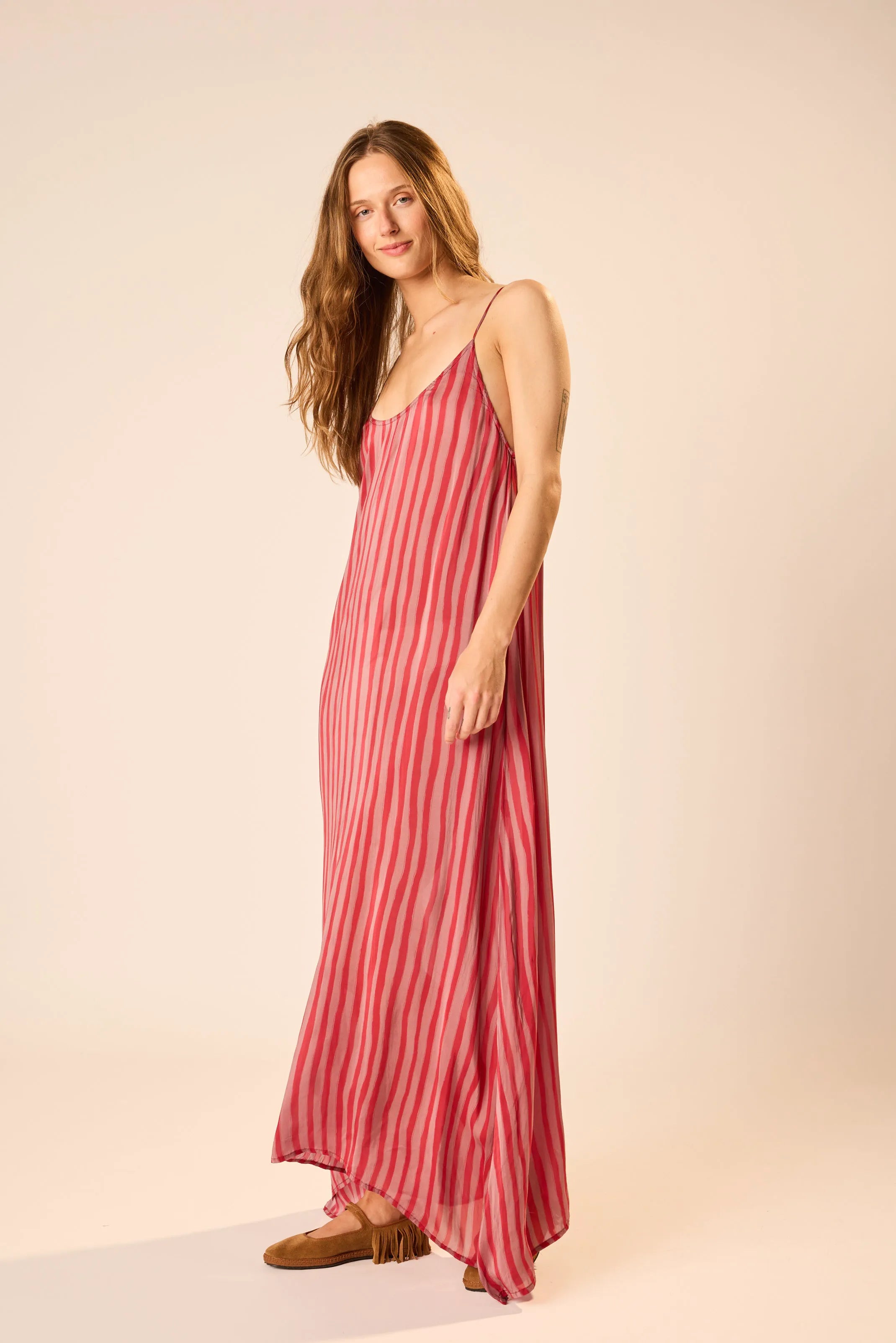 PETITE STRIPE RHUBARB