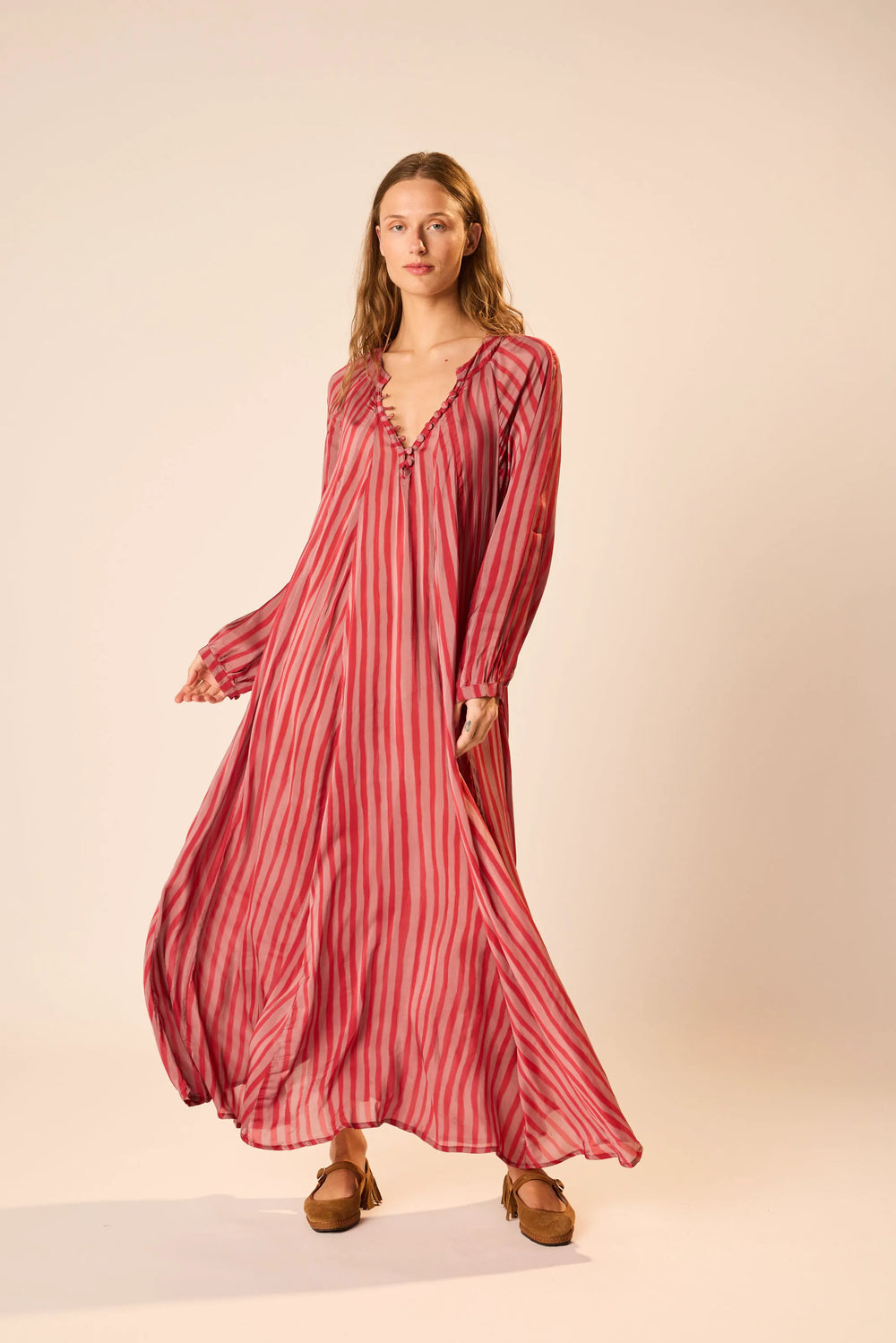 PETITE STRIPE RHUBARB