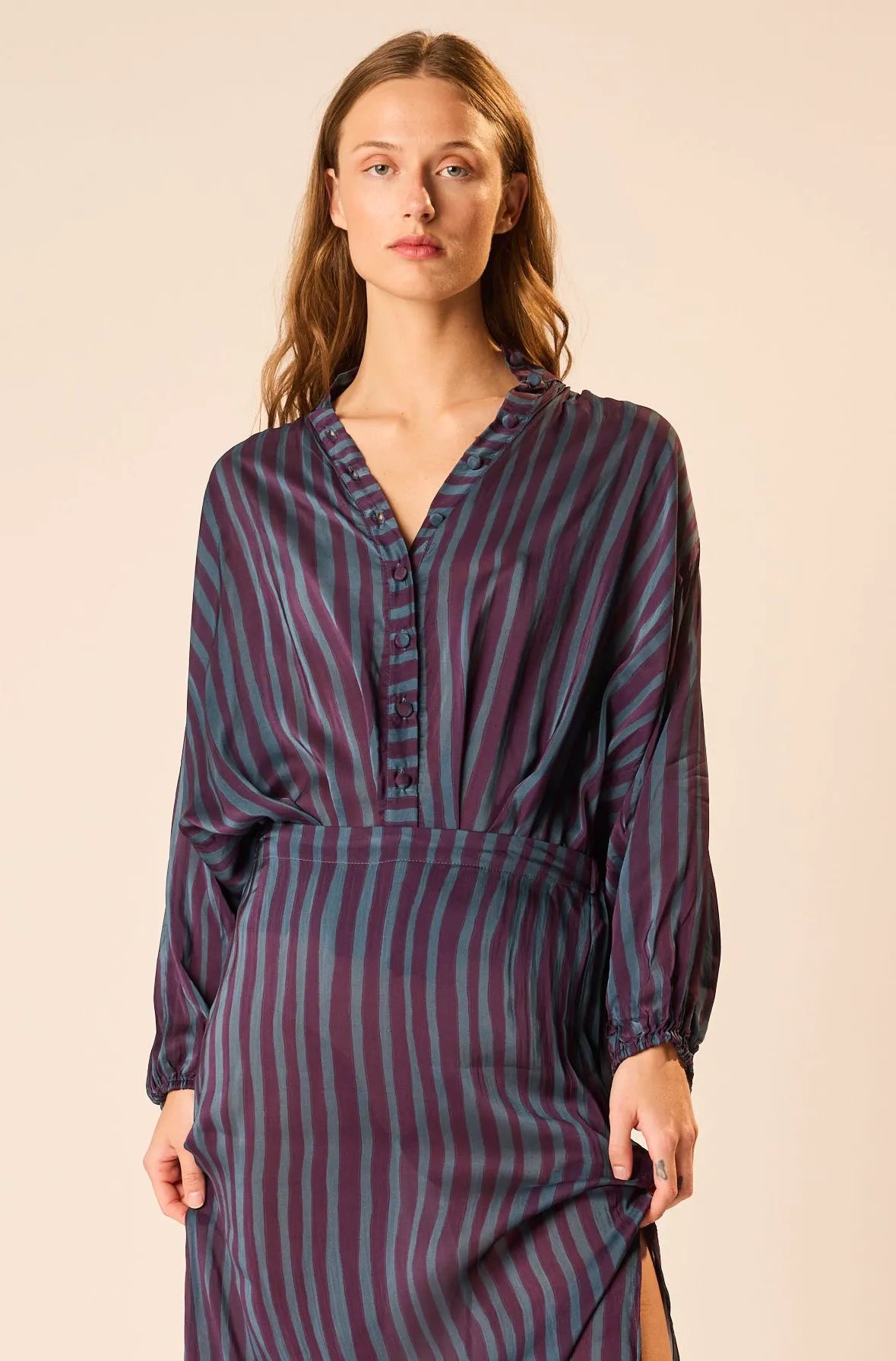 PETITE STRIPE PETROLEUM