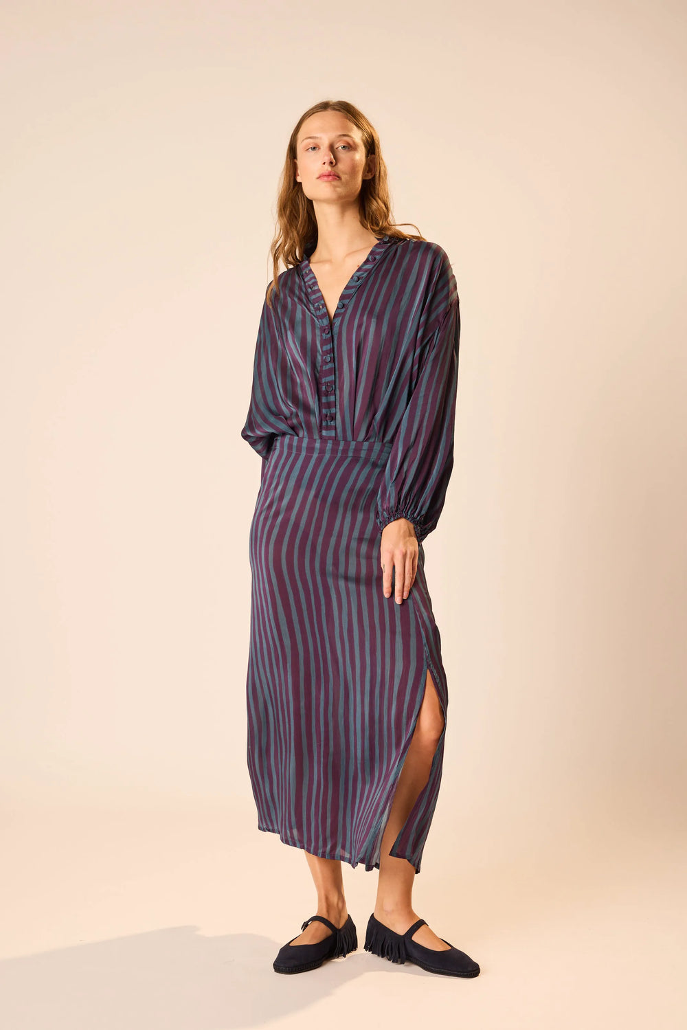 PETITE STRIPE PETROLEUM