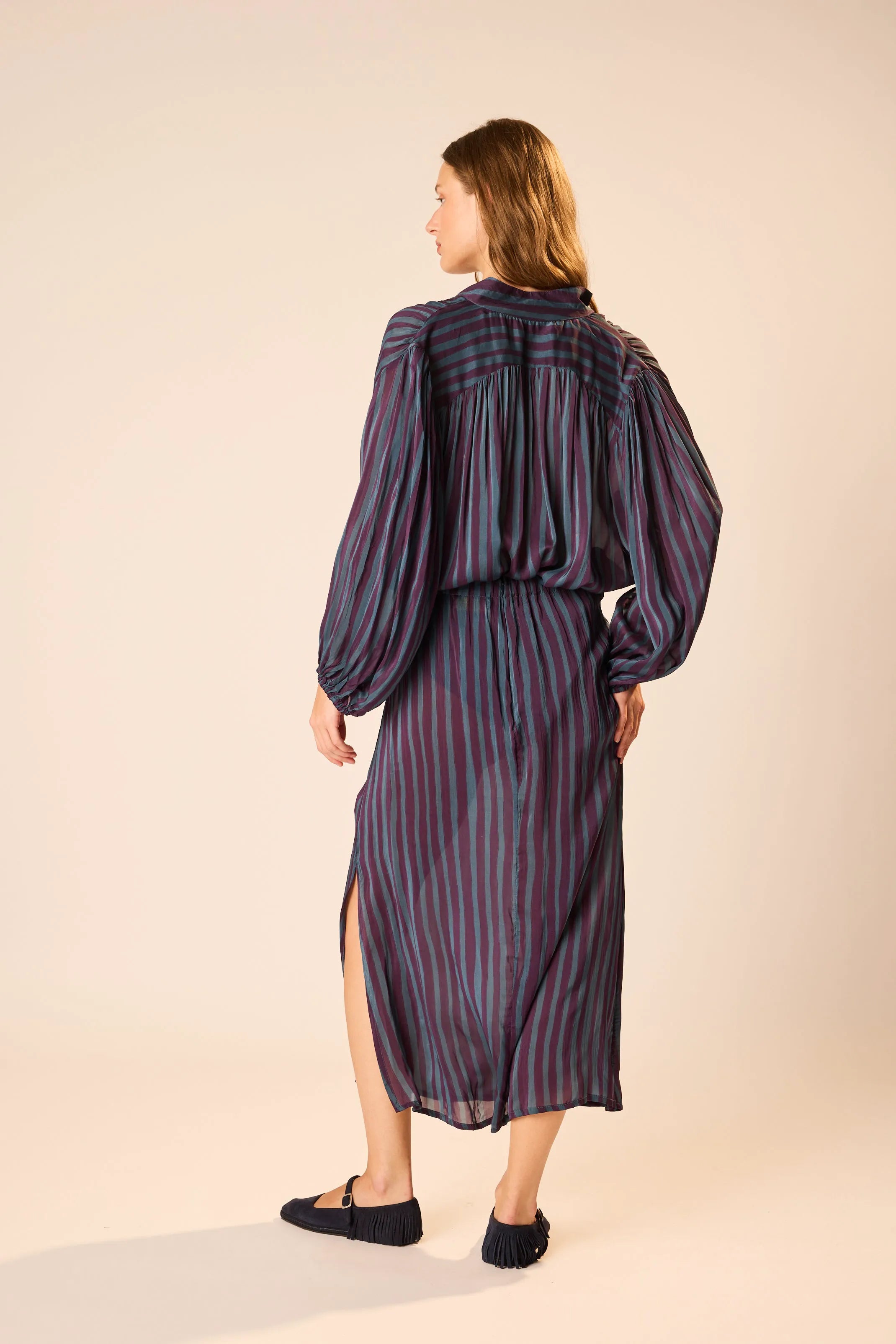 PETITE STRIPE PETROLEUM