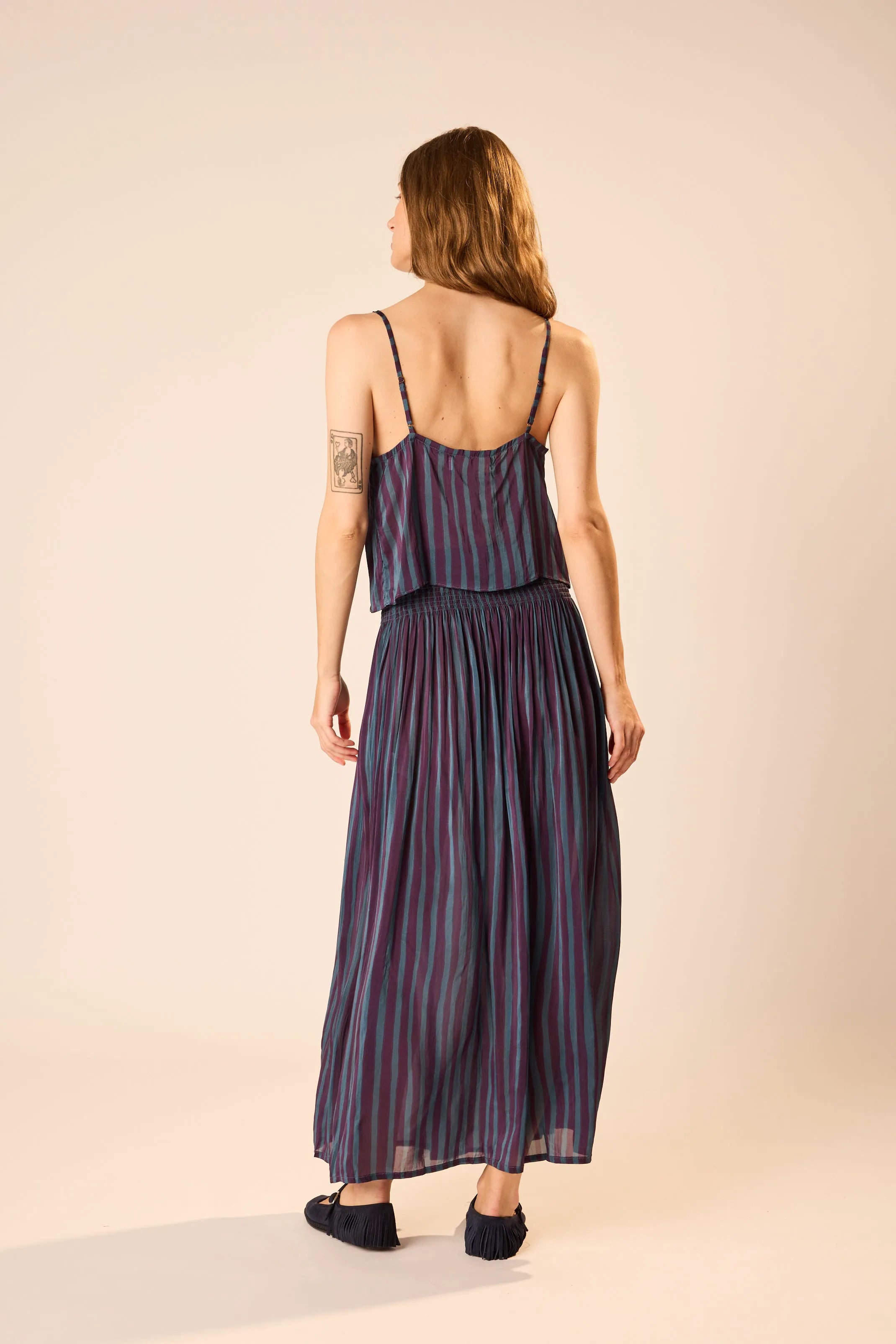 PETITE STRIPE PETROLEUM