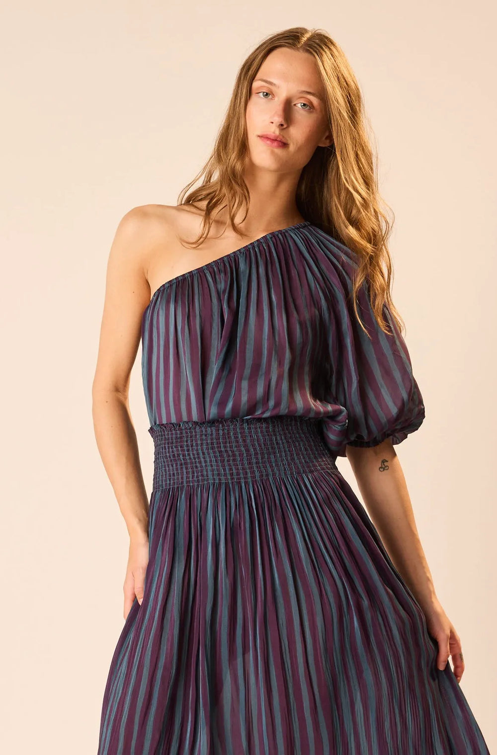 PETITE STRIPE PETROLEUM