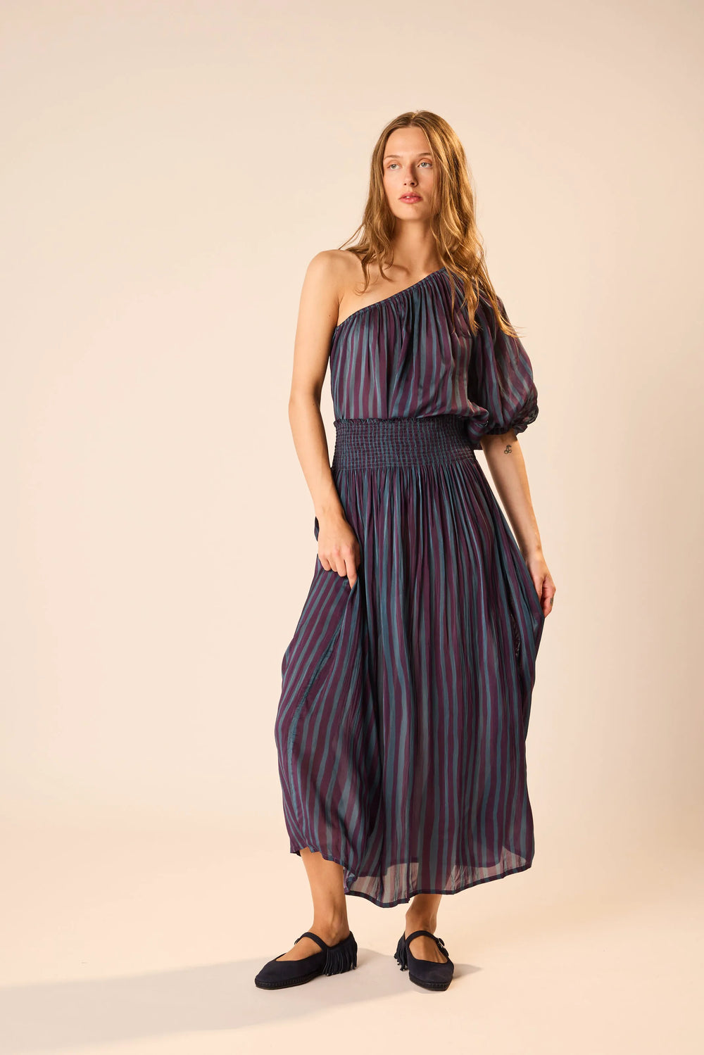 PETITE STRIPE PETROLEUM